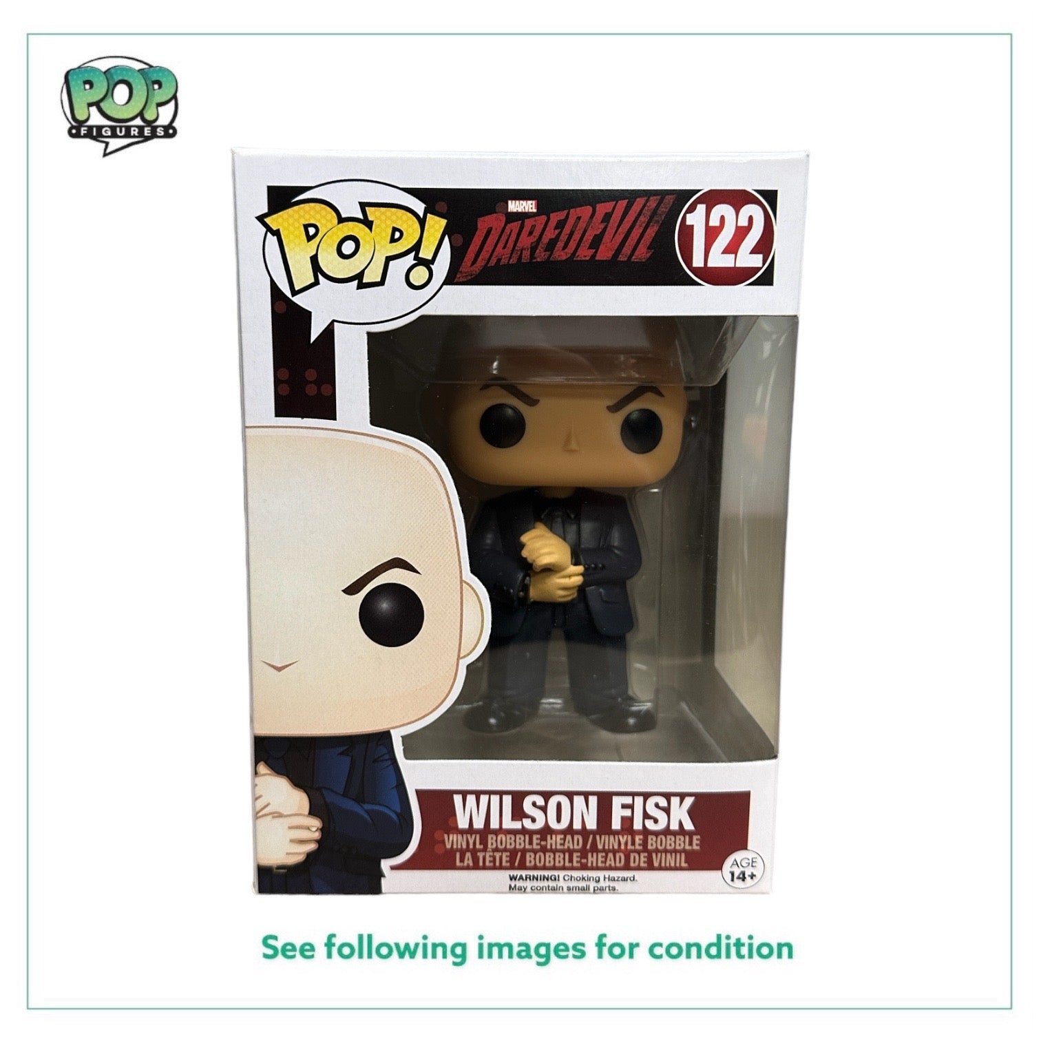 Wilson Fisk #122 Funko Pop! - Daredevil - 2015 Pop! - Condition 9/10