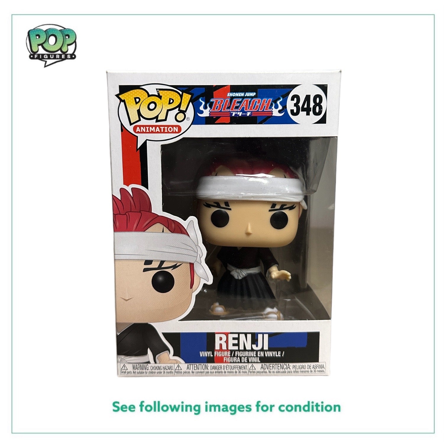 Renji #348 Funko Pop! - Bleach - 2018 Pop! - Condition 8.75/10