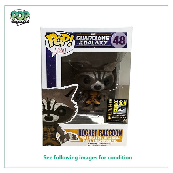 Rocket Raccoon #48 (Flocked) Funko Pop! - Guardians of the Galaxy - SD