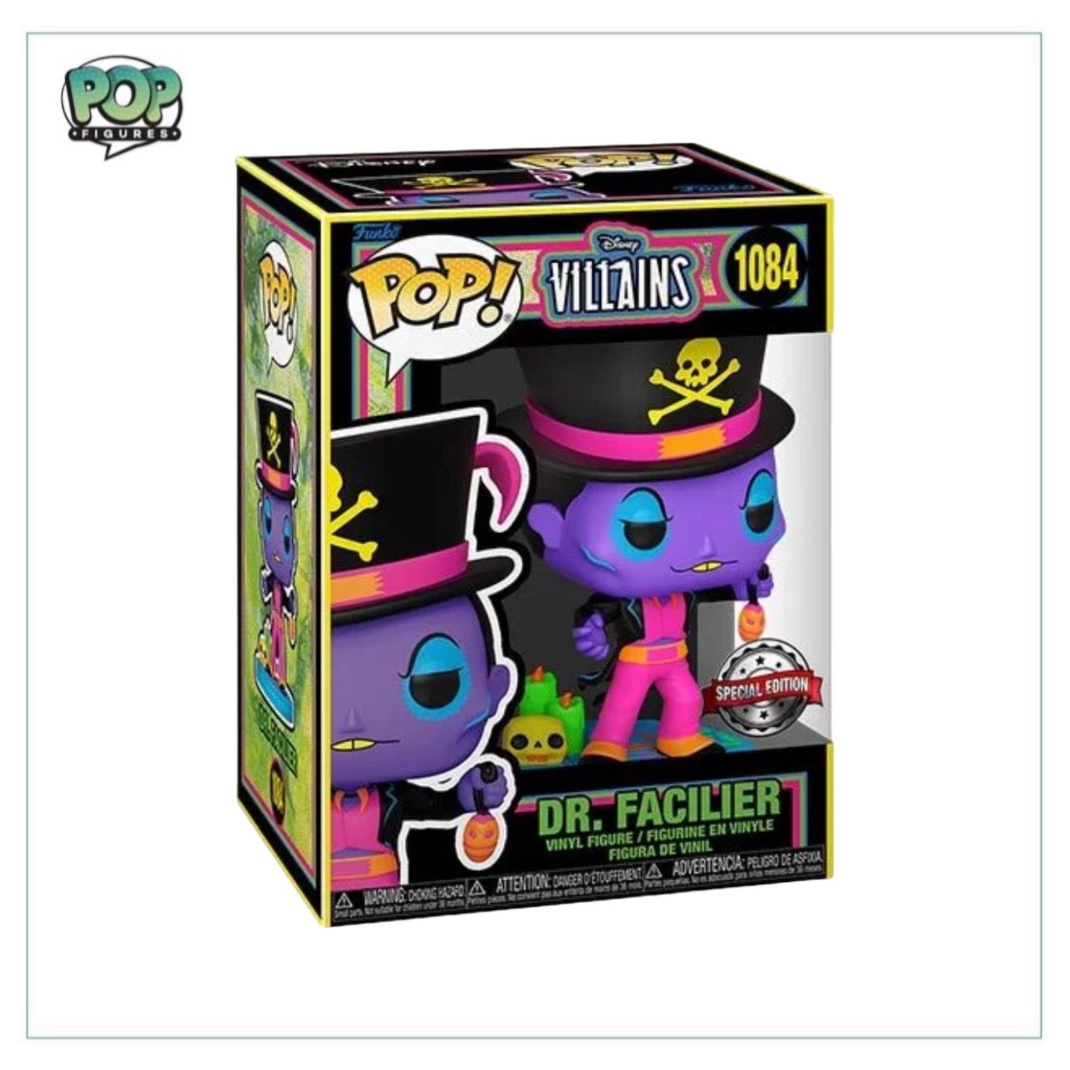 Dr. Facilier 1084 (Black Light) Funko Pop! - Disney Villains - Special Edition