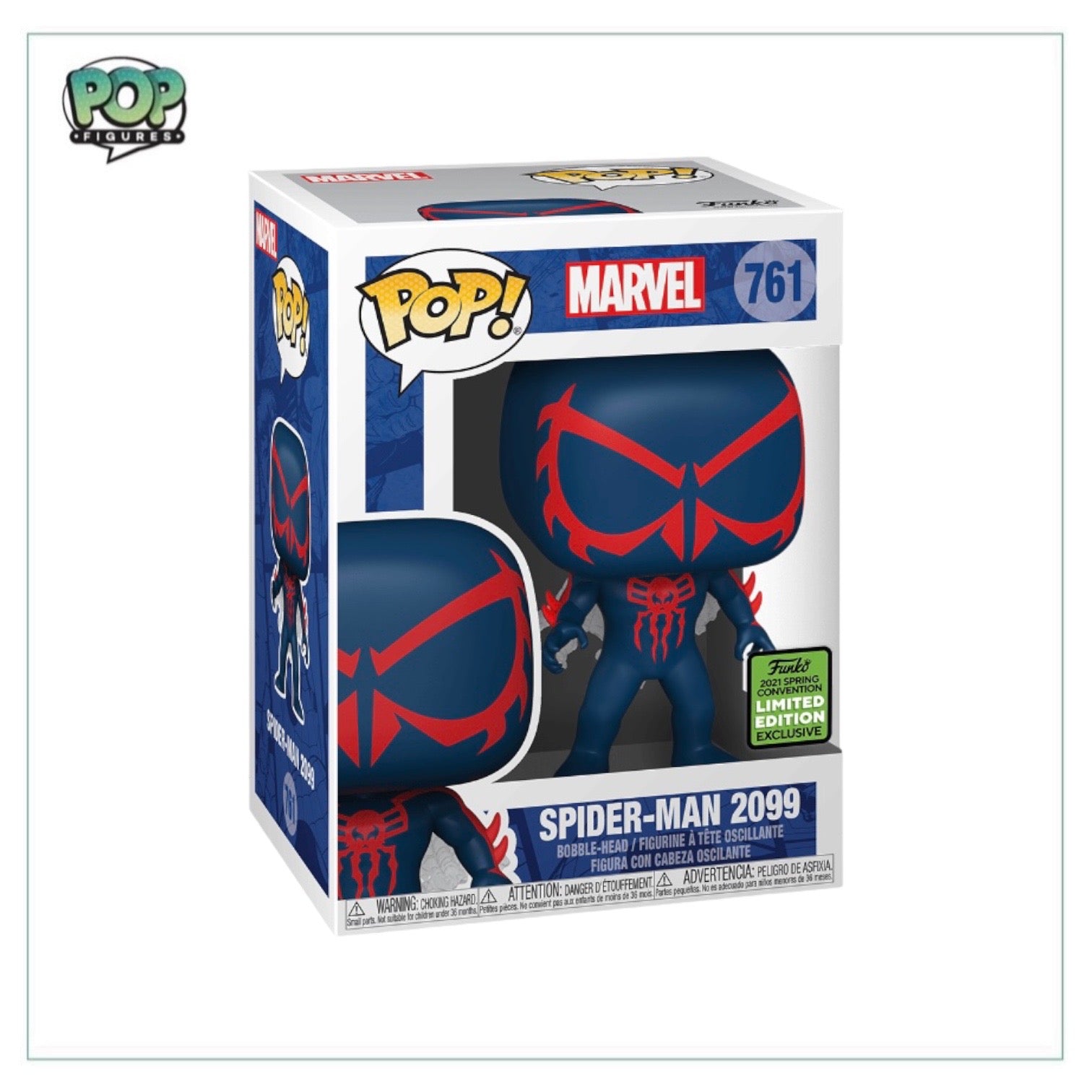 Spider-Man #2099 (Wingsuit) #761 Funko Pop! - Marvel - ECCC 2021 Shared Exclusive