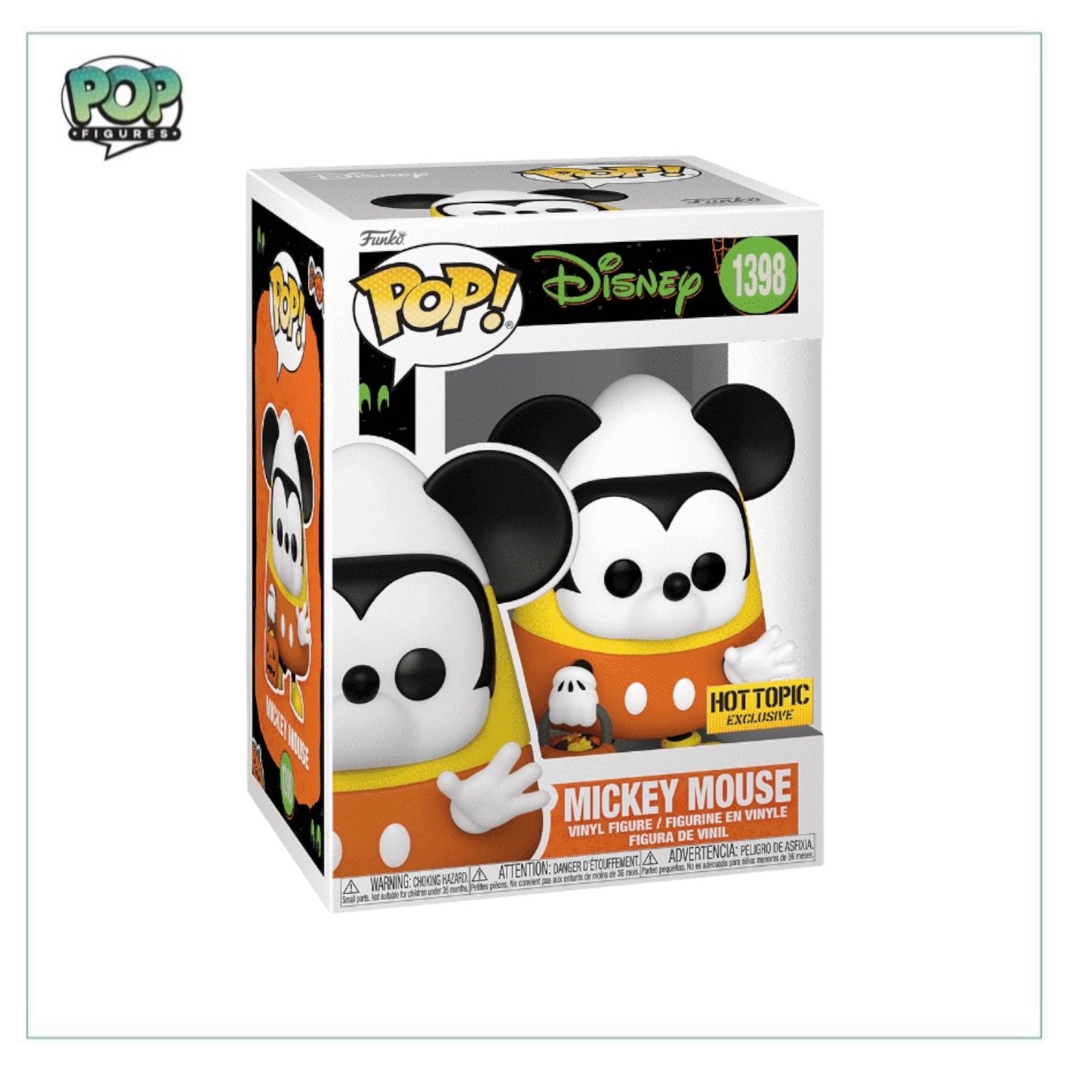 Mickey Mouse #1398 (Trick or Treat w/ Candy Corn) Funko Pop! - Disney - Hot Topic Exclusive