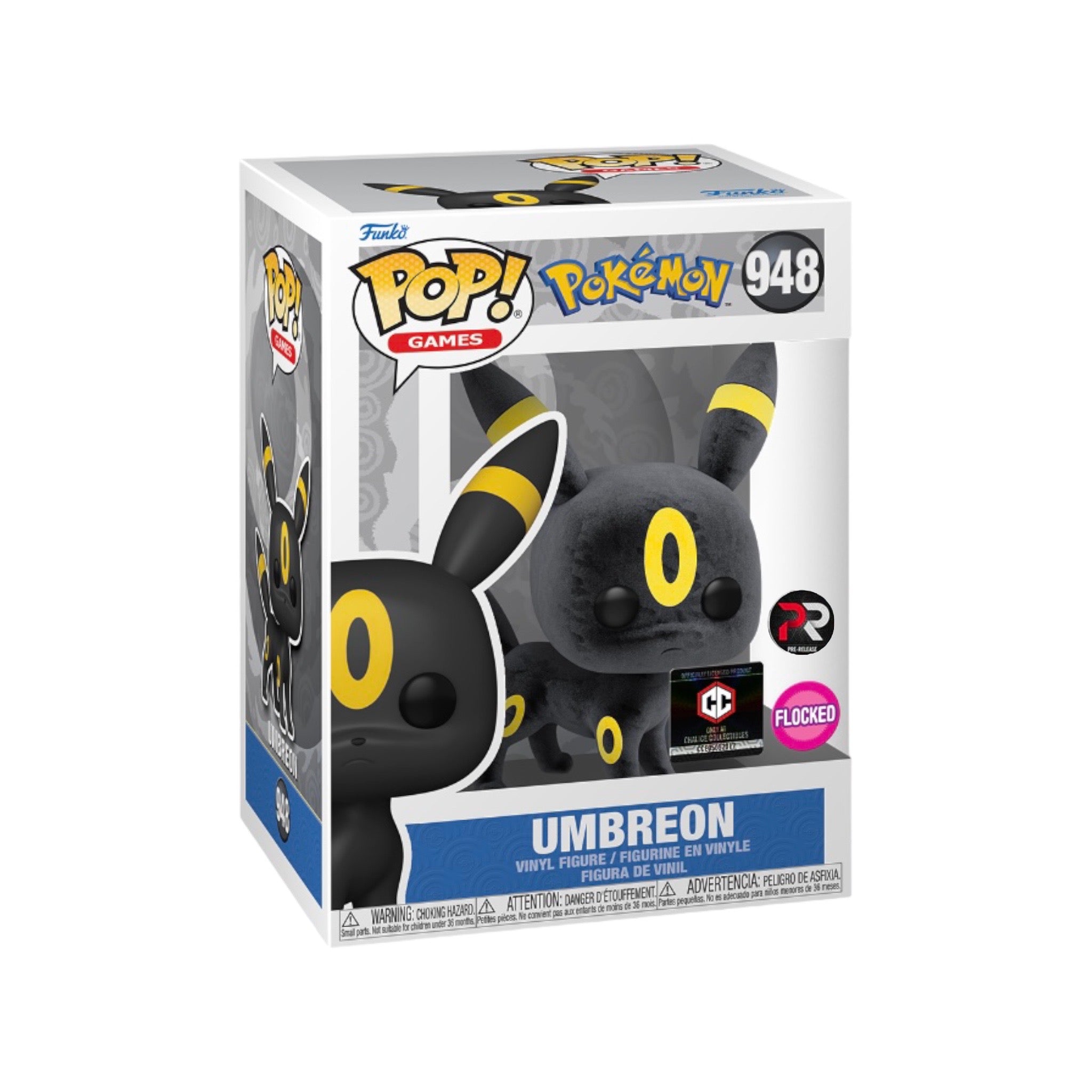 Umbreon #948 (Flocked) Funko Pop! - Pokémon - Chalice Collectibles Pre-Release Exclusive