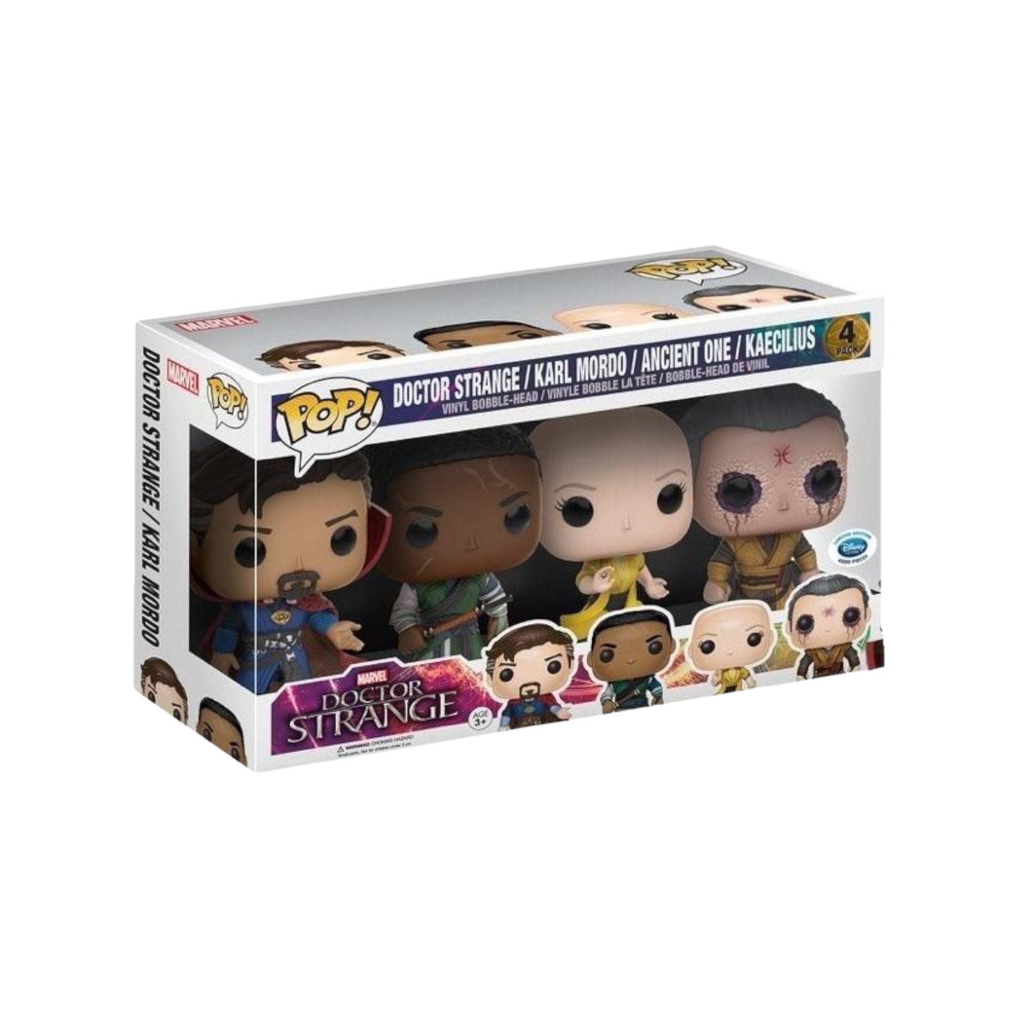 Doctor Strange / Karl Mordo / Ancient One / Kaecilius 4 Pack Funko Pop! - Doctor Strange - Disney Store Exclusive LE4000 Pcs - Condition 8/10