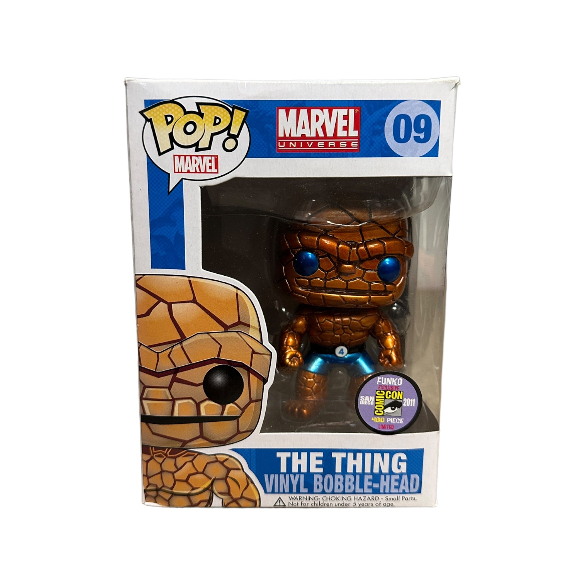 The Thing #09 (Metallic) Funko Pop! - Marvel Universe - SDCC 2011 Exclusive LE480 Pcs - Condition 7/10