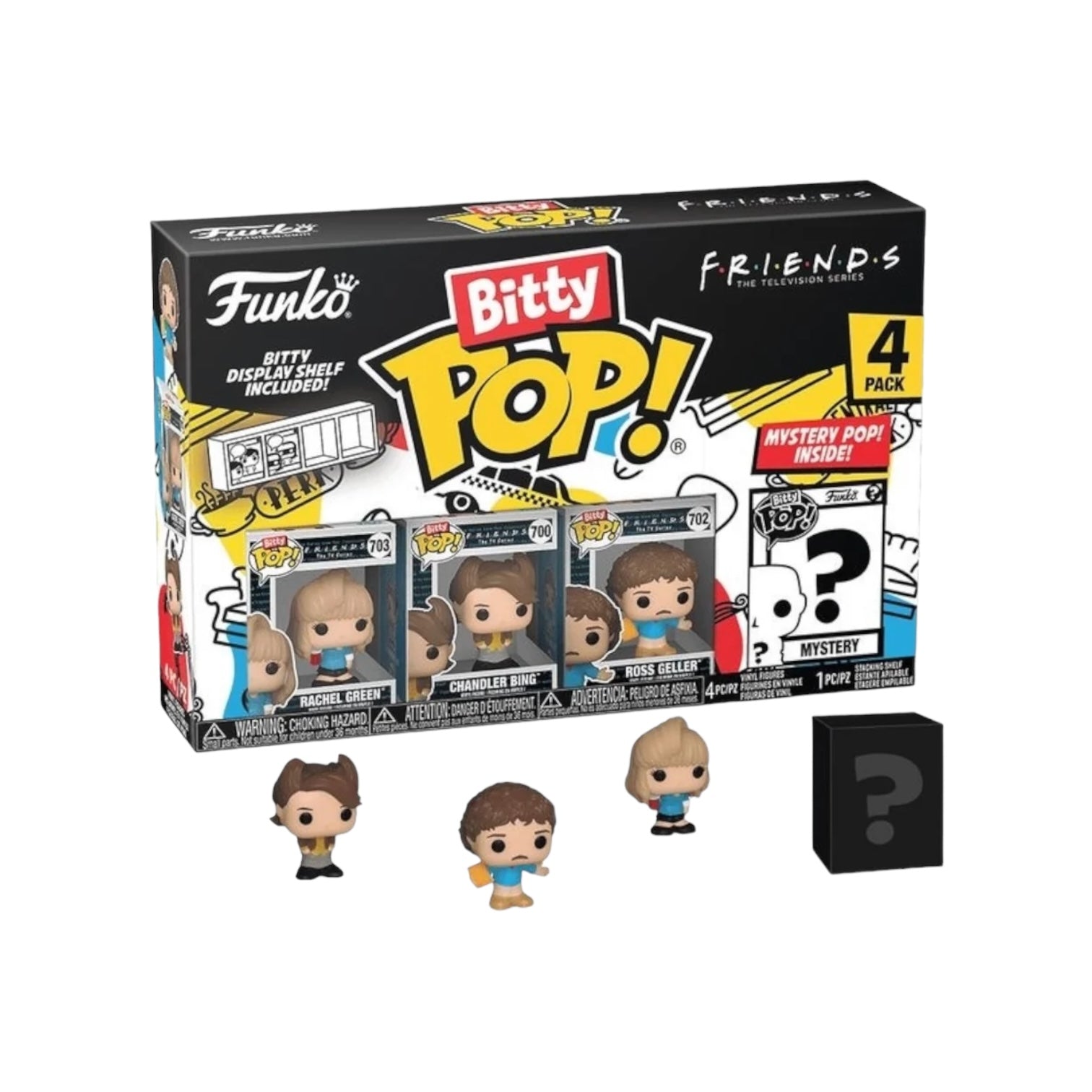 Rachel Green 4 Pack Bitty Funko POP! - Friends - Chance Of Chase