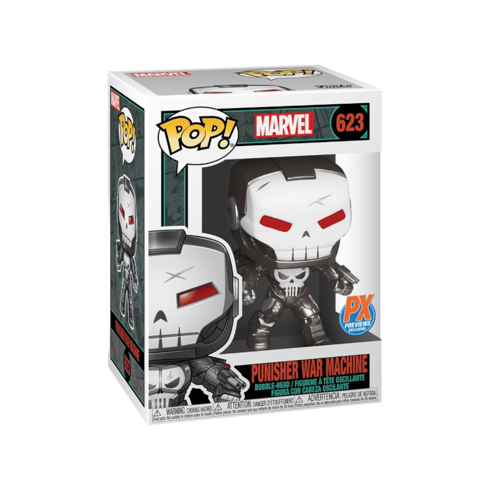 Punisher War Machine #623 (Metallic) Funko Pop! - Marvel - PX Previews Exclusive