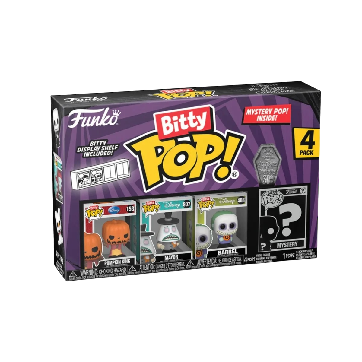 Pumpkin King 4 pack Bitty POP! - The Nightmare before Christmas - Chance of Chase