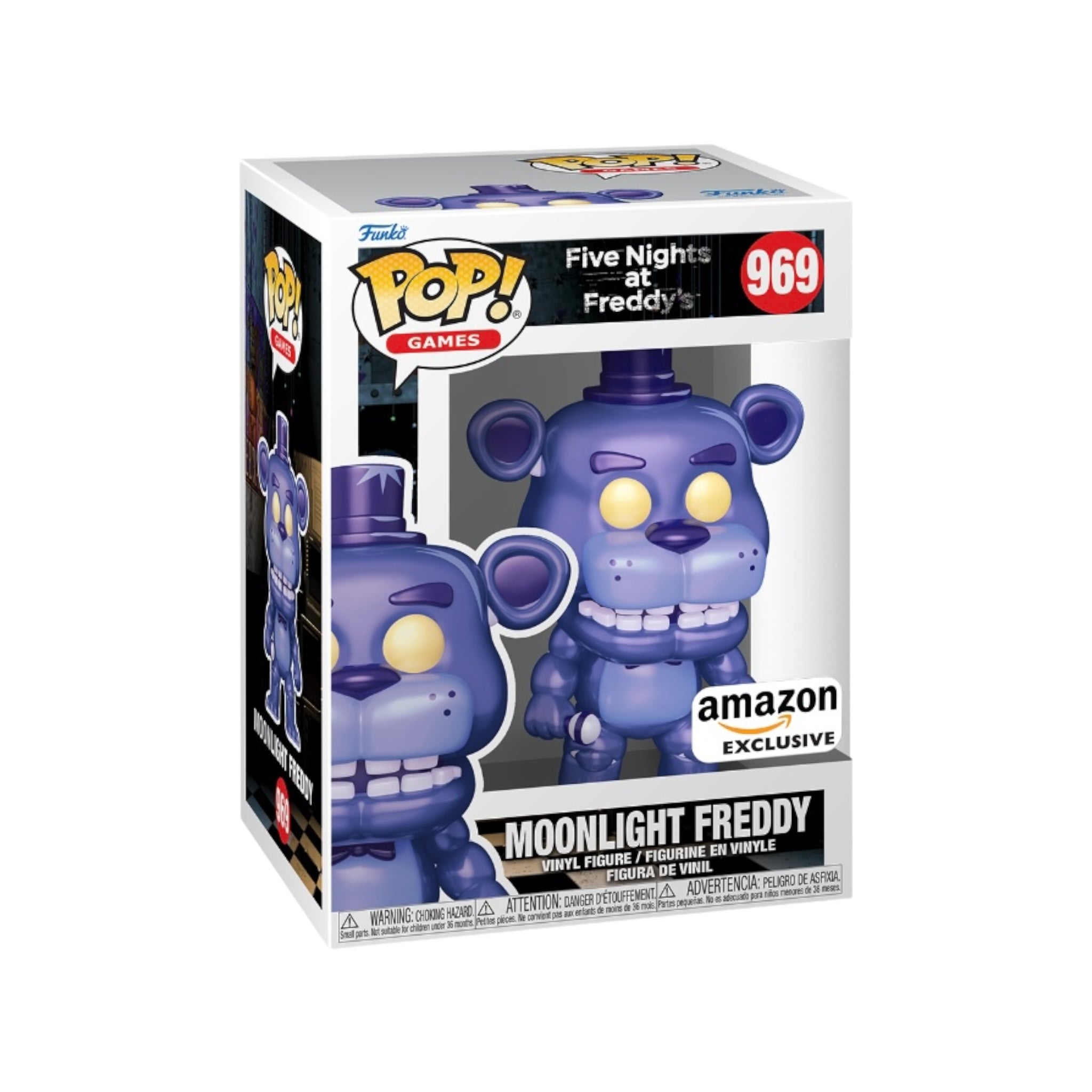 Moonlight Freddy #969 (Metallic) Funko Pop! - Five Nights at Freddy's - Amazon Exclusive