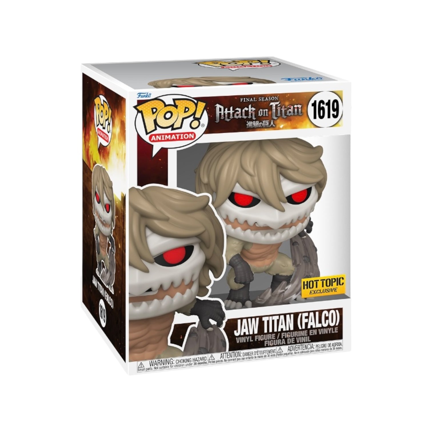 Jaw Titan (Falco) #1619 6" Funko Pop! - Attack on Titan - Hot Topic Exclusive - Condition 8/10