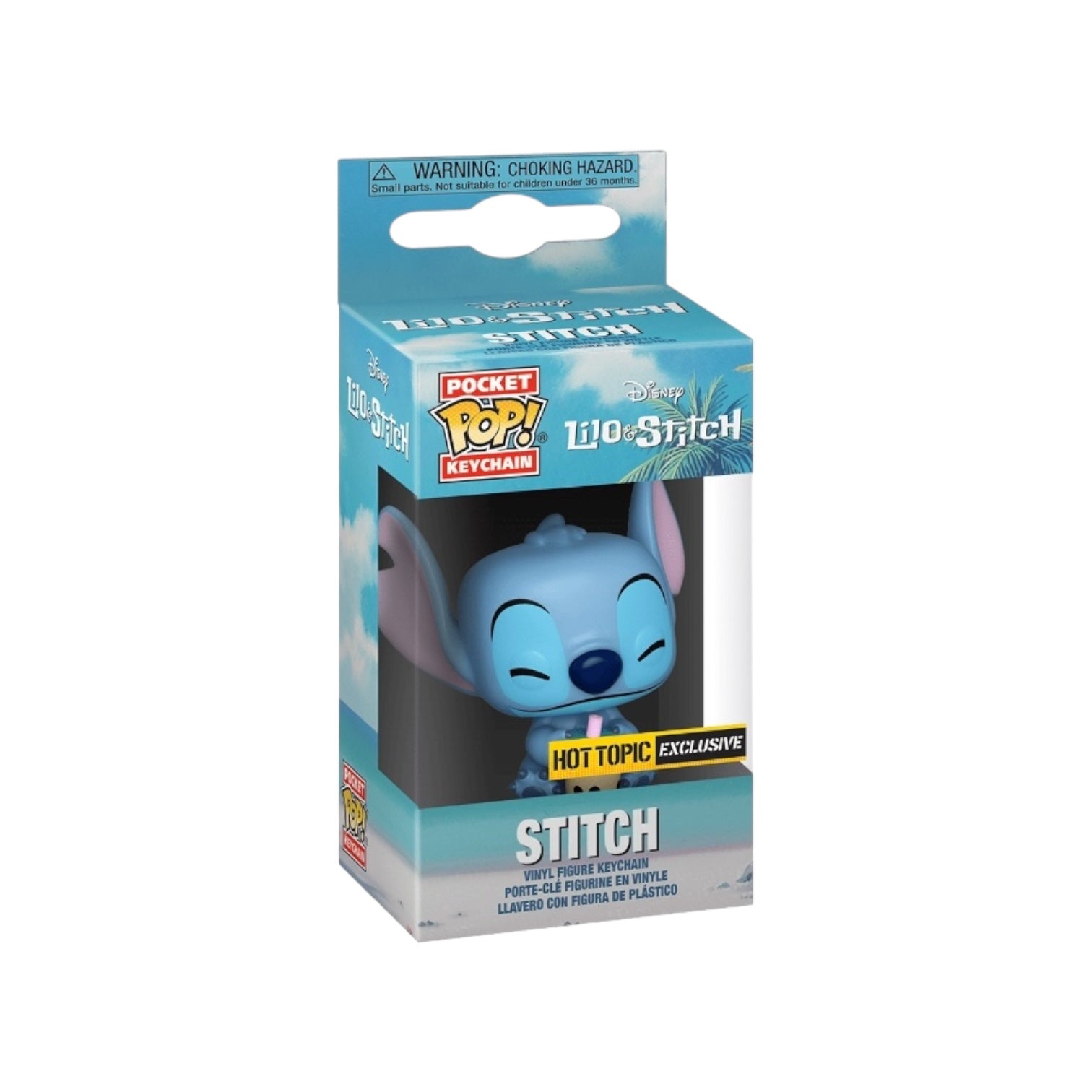 Stitch with Boba Funko Pocket Pop Keychain - Lilo and Stitch - Disney - Special Edition