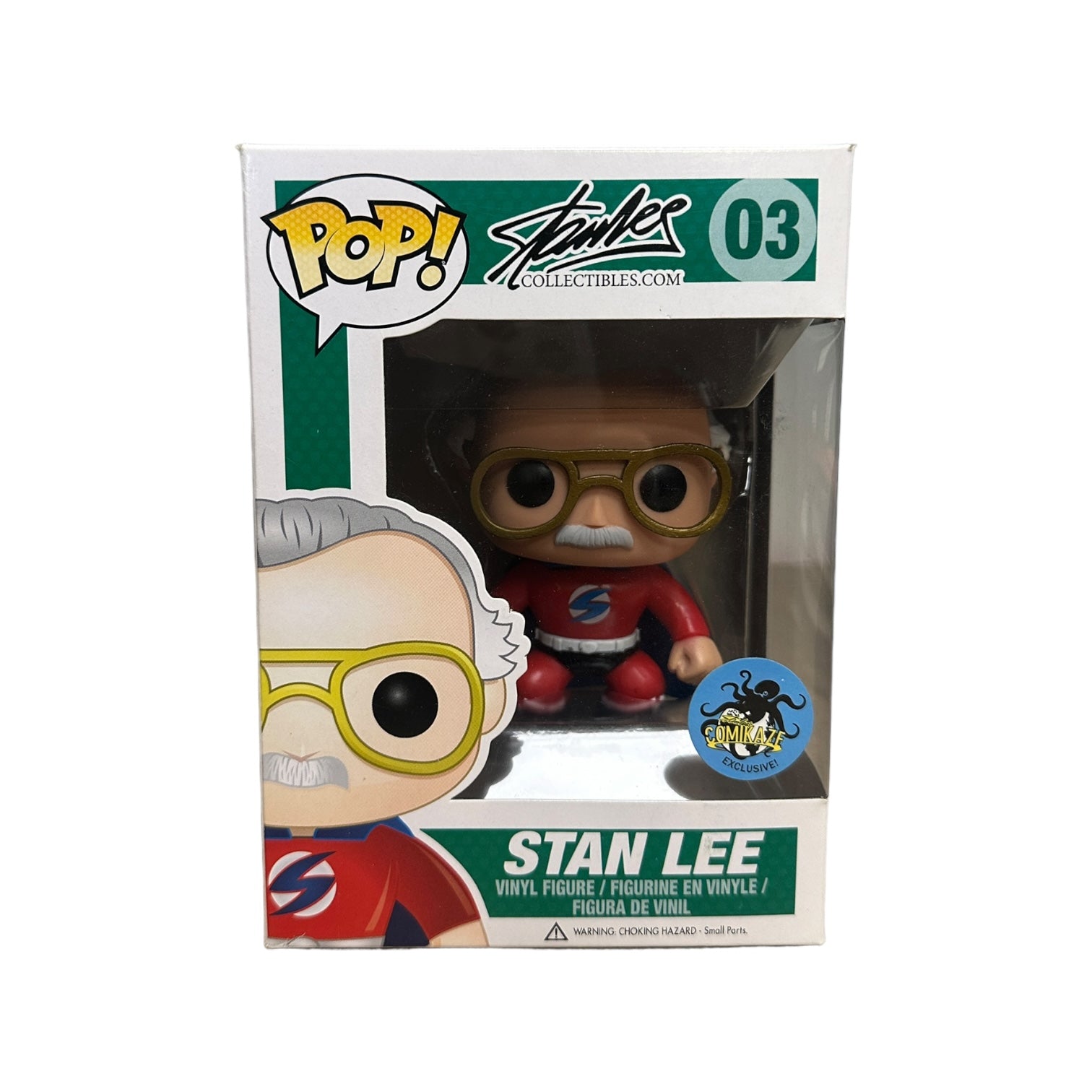 Stan Lee #03 (Super Hero) Funko Pop! - Stan Lee Collectibles - LACC 2015 Exclusive - Condition 8/10