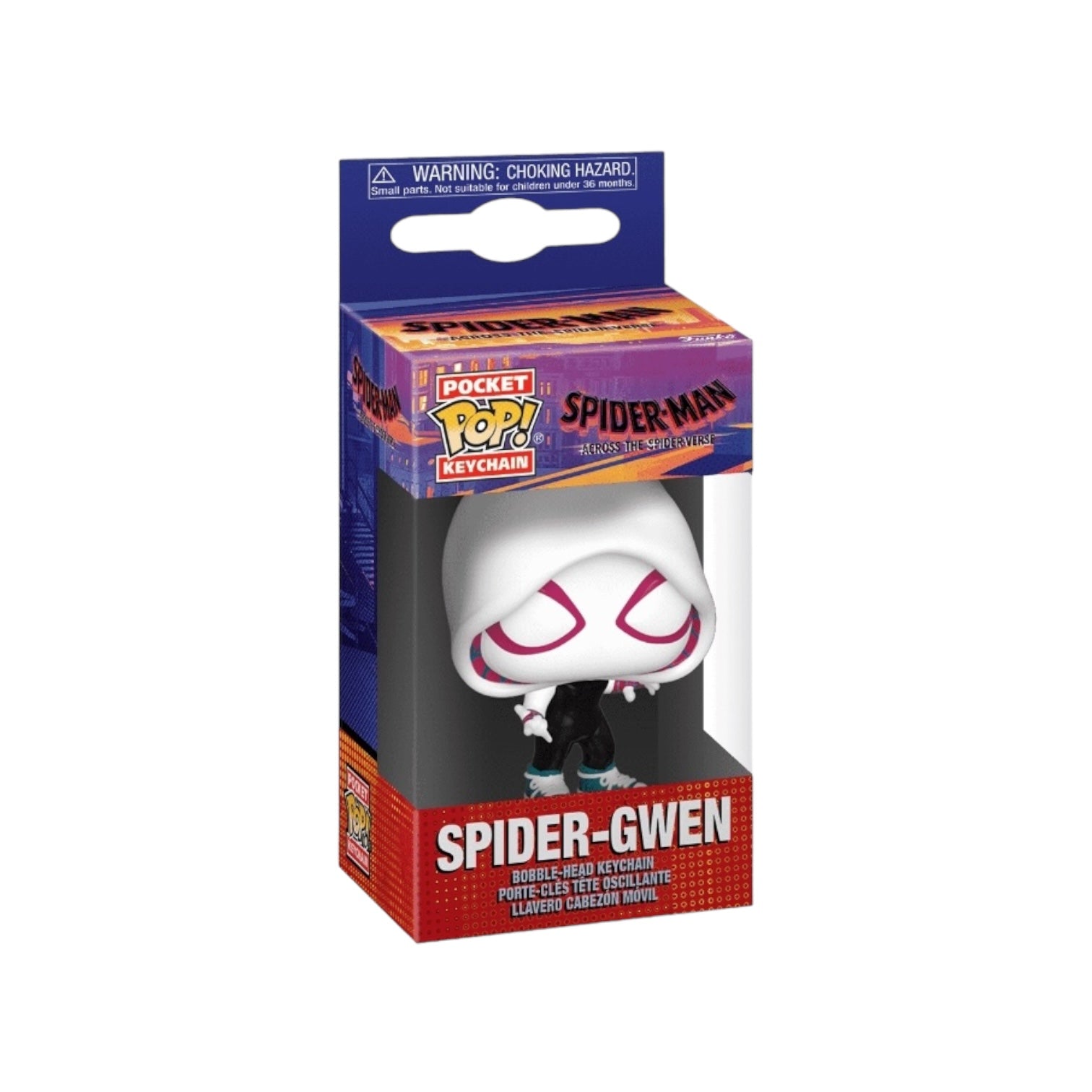 Spider-Gwen Funko Pocket Pop Keychain - Spider-man Across the Universe