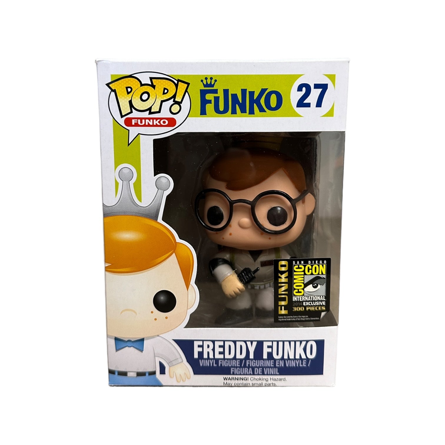 Freddy Funko as Egon Spengler #27 Funko Pop! - SDCC 2014 Exclusive LE300 Pcs - Condition 8.75/10