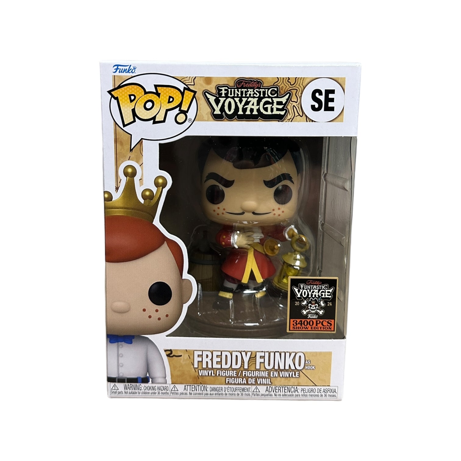 Freddy Funko as Hook Funko Pop! - Disney - Freddy's Funtastic Voyage 2024 Show Edition LE3400 Pcs - Condition 9/10