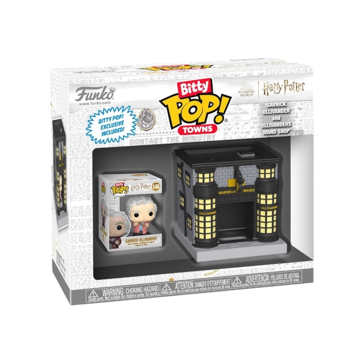 Garrick Ollivander and Ollivanders Wand Shop Funko Bitty Pop Town - Harry Potter - Coming Soon