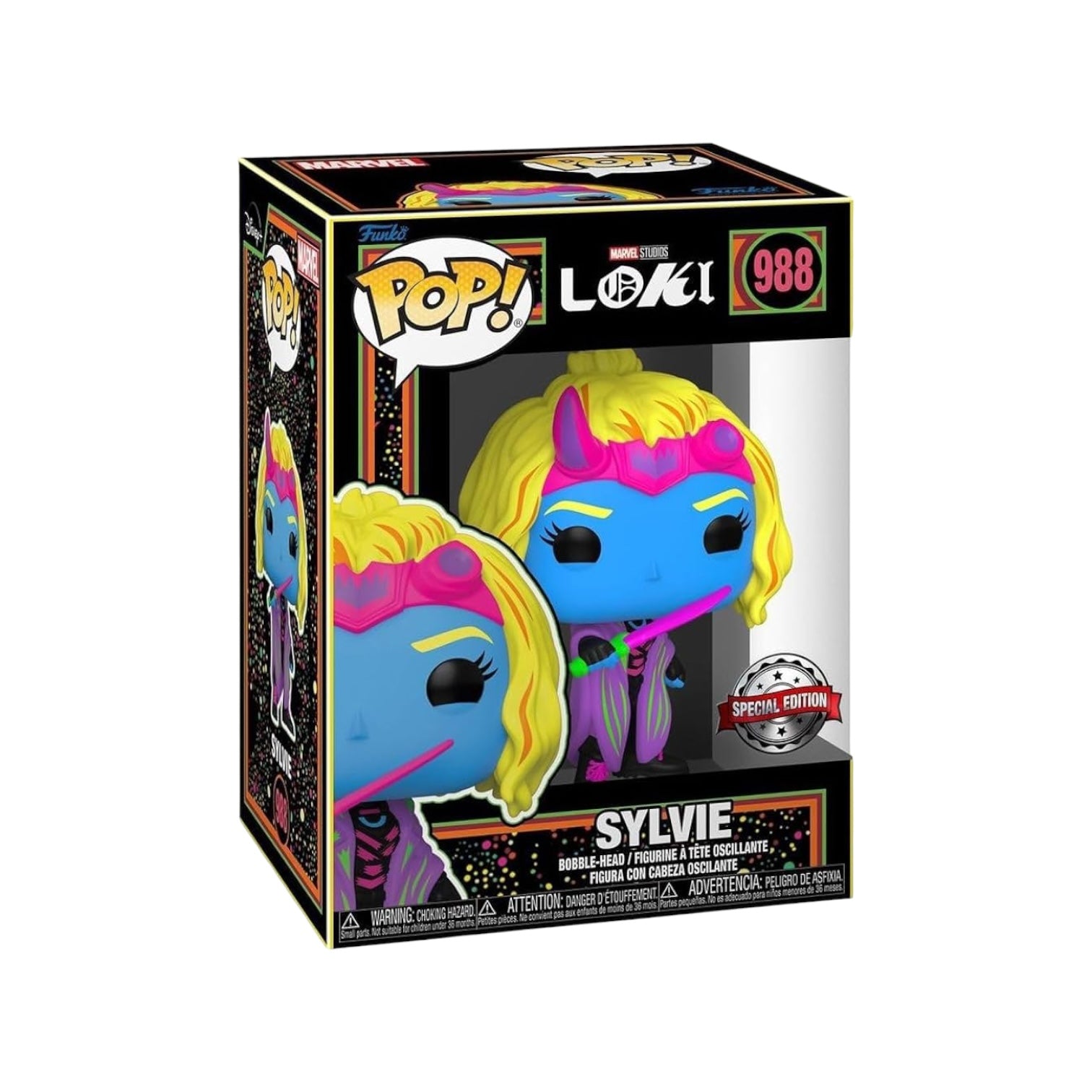 Sylvie #988 (Blacklight) Funko Pop! - Loki - Special Edition