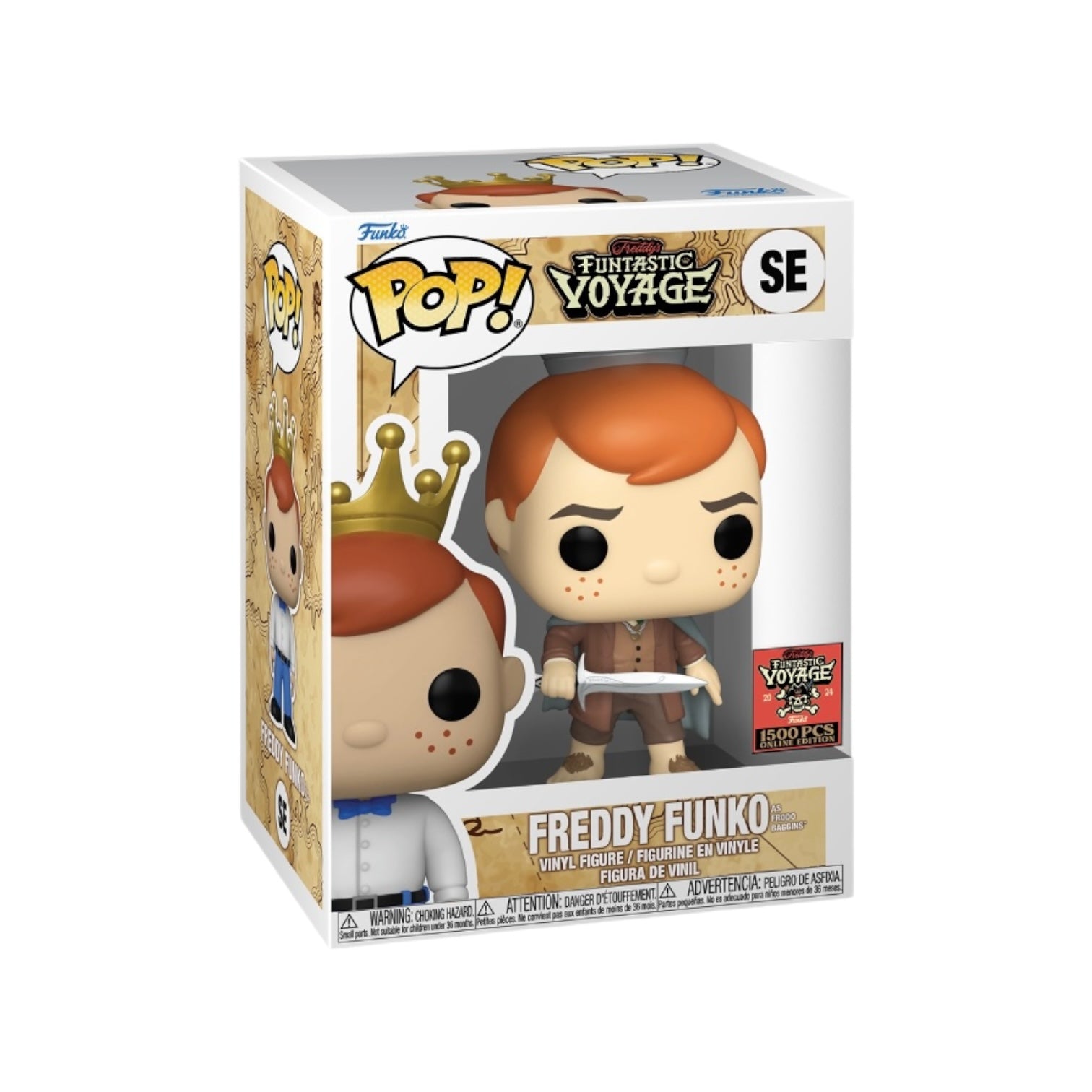 Freddy Funko as Frodo Baggins Funko Pop! - The Lord of The Rings - Freddy's Funtastic Voyage 2024 Online Edition LE1500 Pcs