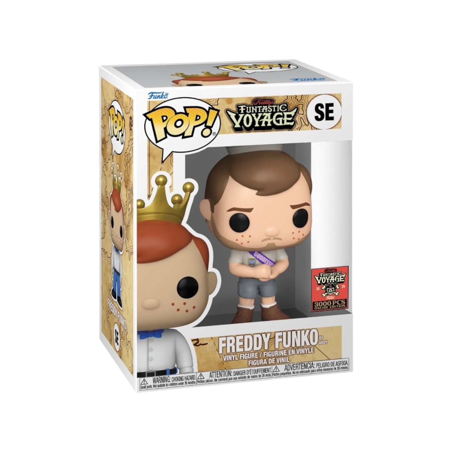 Freddy Funko as Andy Funko Pop! - Parks and Recreation - Freddy's Funtastic Voyage 2024 Online Edition LE3000 Pcs