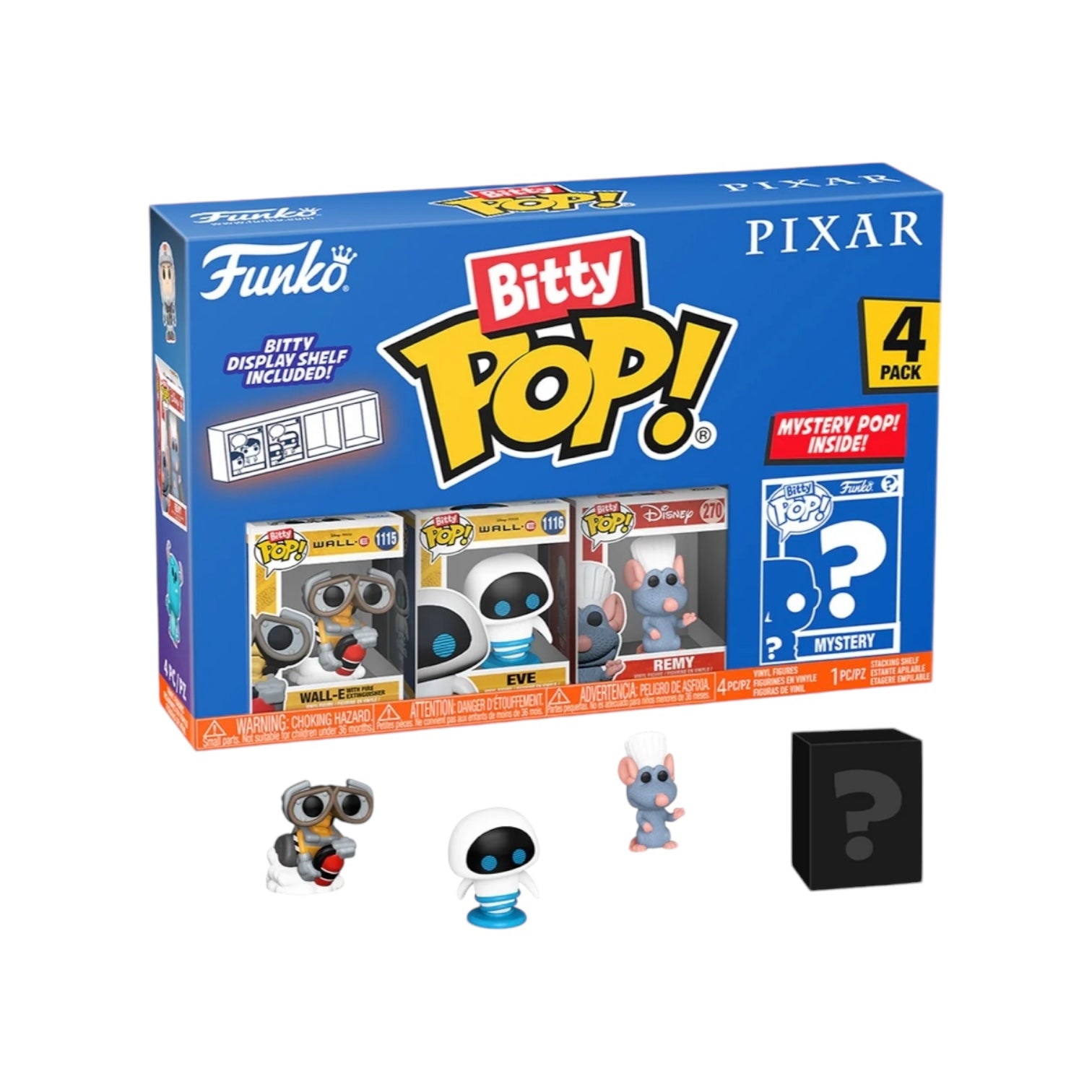 Wall-E 4 pack Funko Bitty Pop! - Disney Pixar