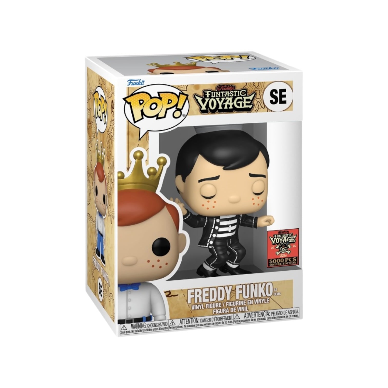 Freddy Funko as Elvis Funko Pop! - Rocks - Freddy's Funtastic Voyage 2024 Online Edition LE5000 Pcs