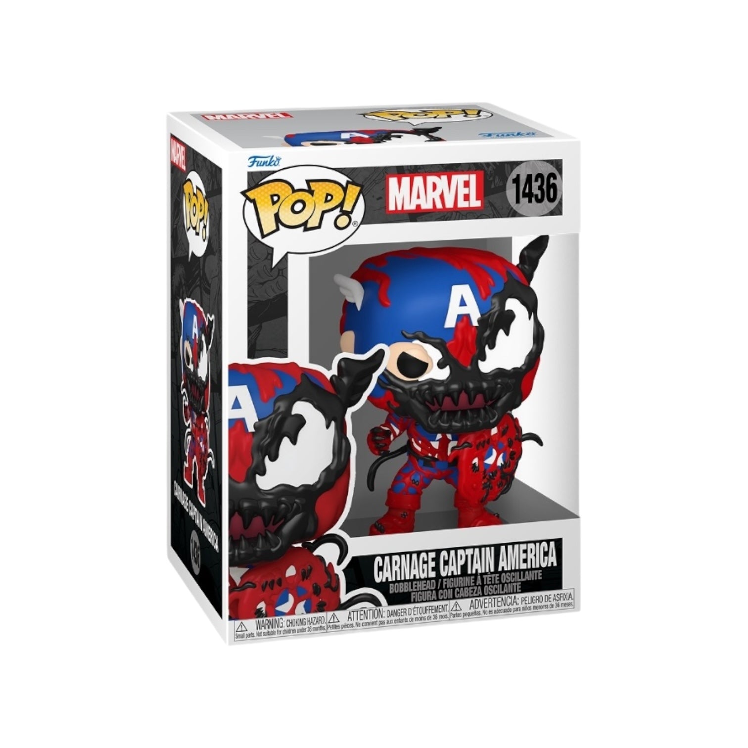 Carnage Captain America #1436 Funko Pop! - Marvel Carnage - PREORDER