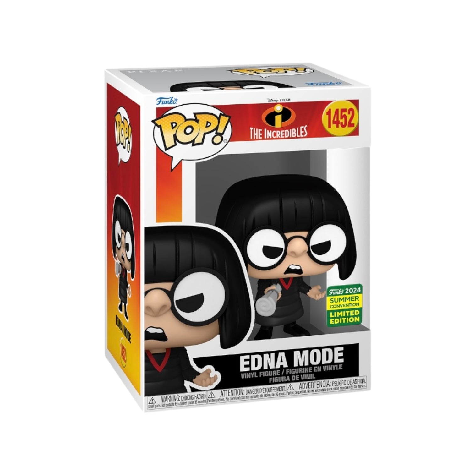 Edna Mode #1452 Funko Pop! - The Incredibles - SDCC 2024 Shared Exclusive