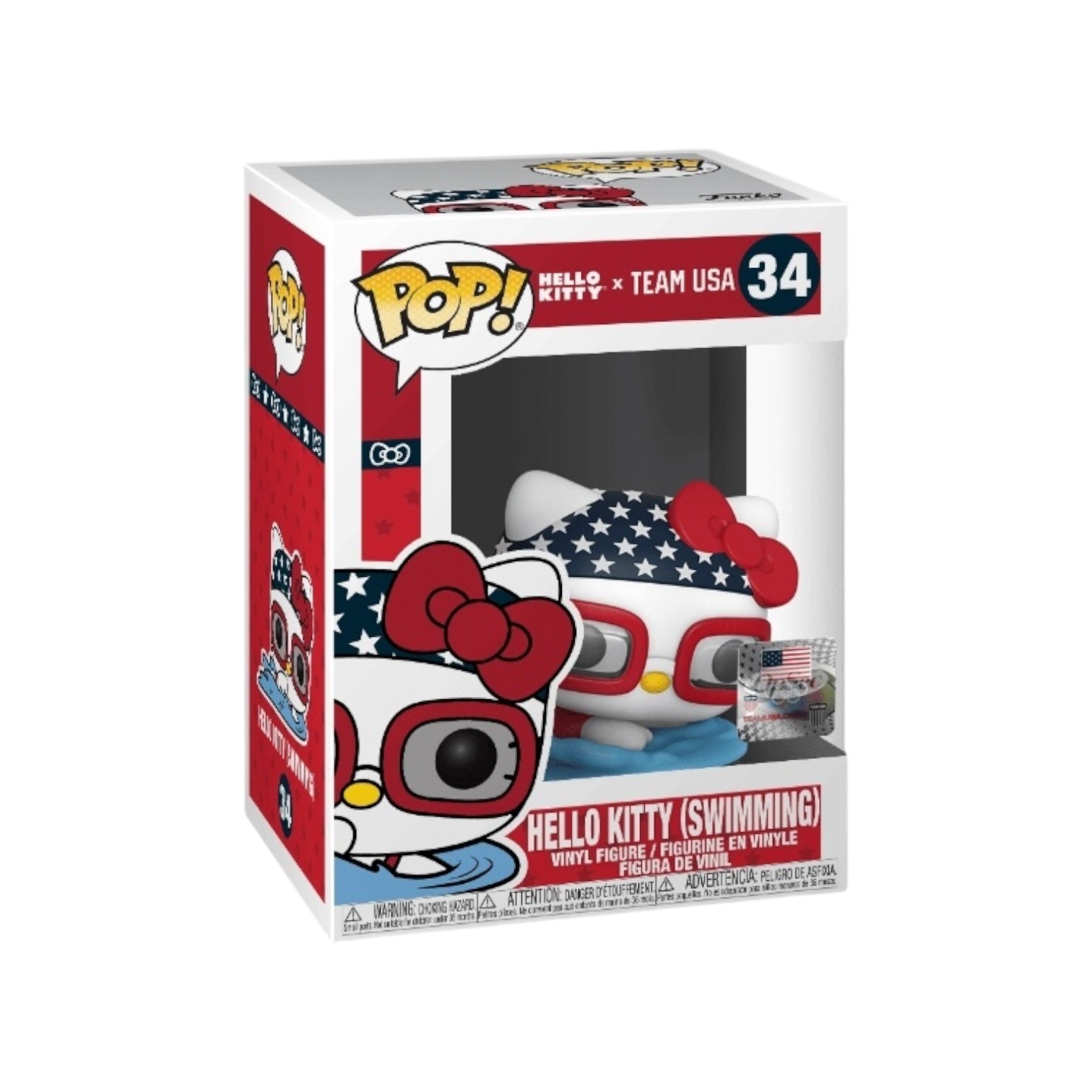 Hello Kitty (swimming) #34 Funko Pop! - Hello Kitty x Team USA