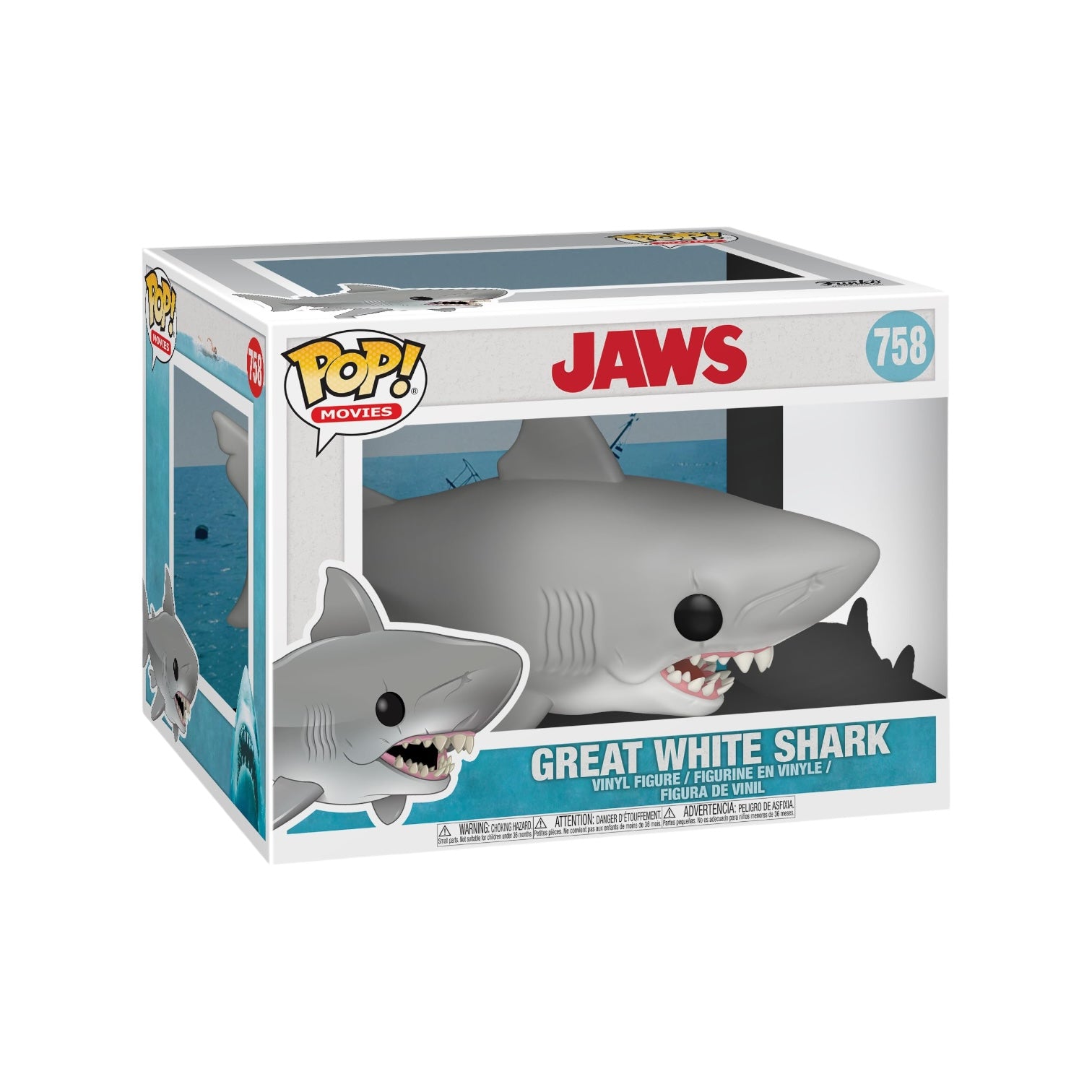 Great White Dark #758 Deluxe Funko Pop! - Jaws