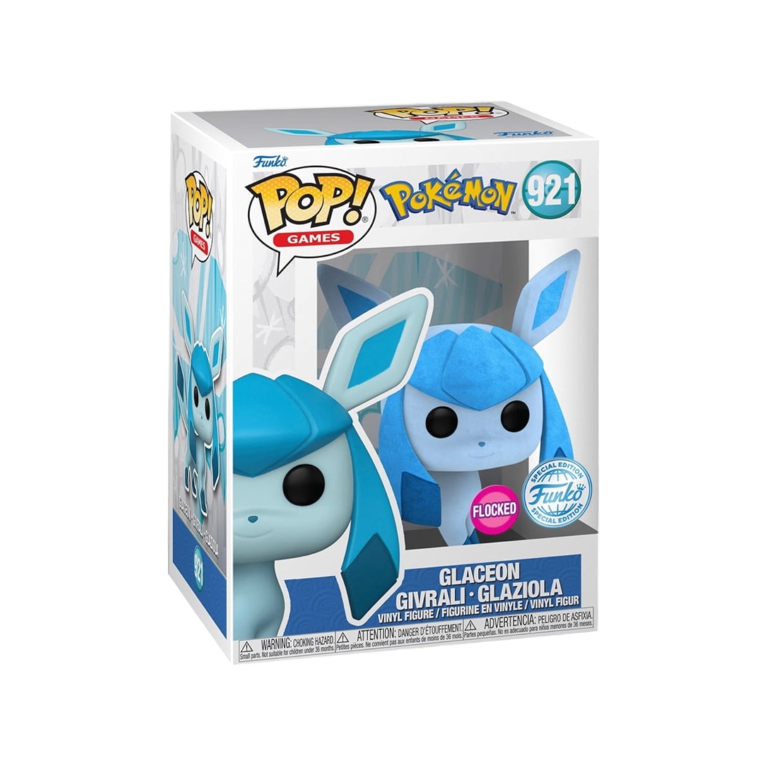 Glaceon #921 (Flocked) Funko Pop! - Pokémon - Special Edition