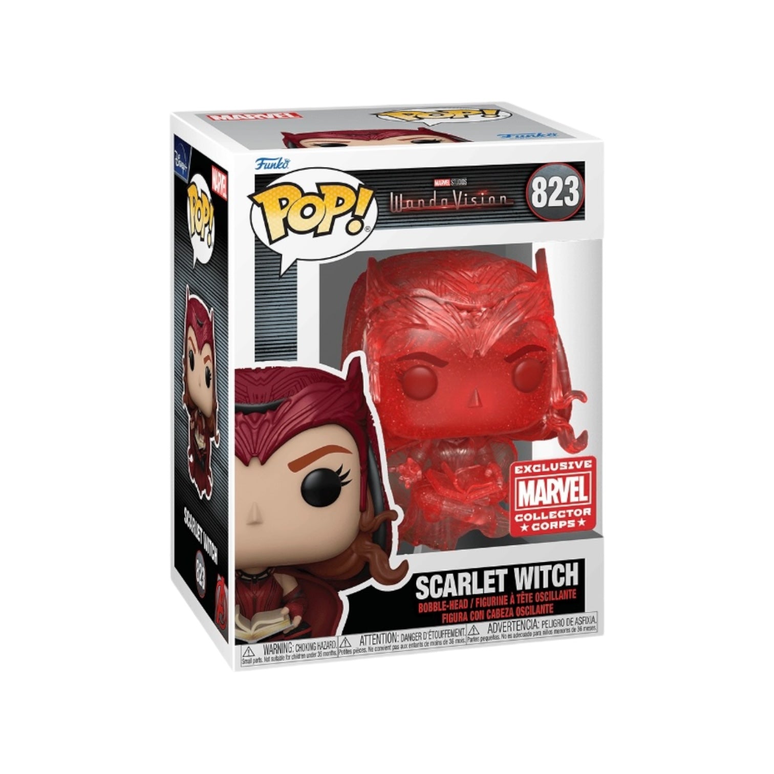 Scarlet Witch #823 (Red) Funko Pop! - WandaVision - Marvel Collector Corps Exclusive