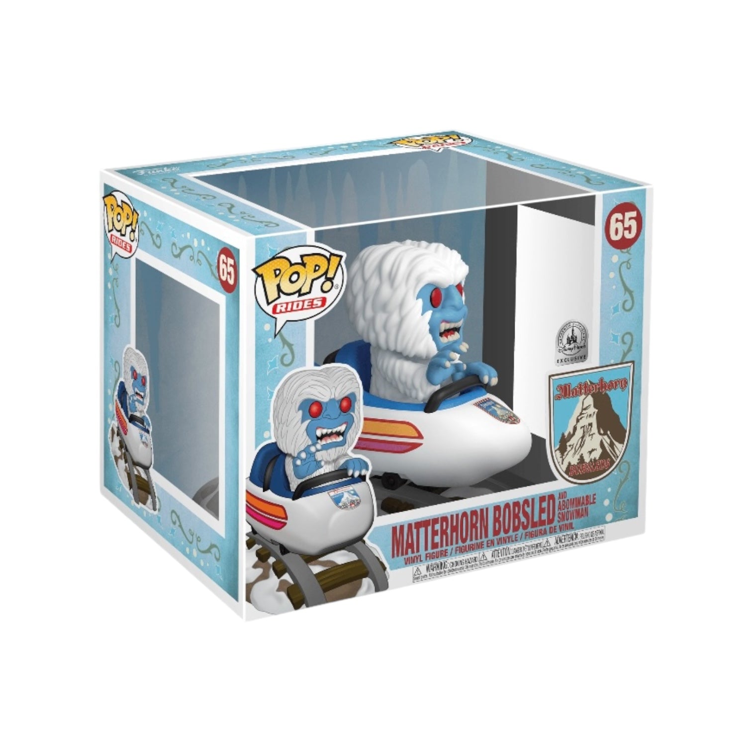 Matterhorn Bobsled and Abominable Snowman #65 Funko Pop Ride! - Disney - Disney Parks Exclusive - Condition 7.5/10