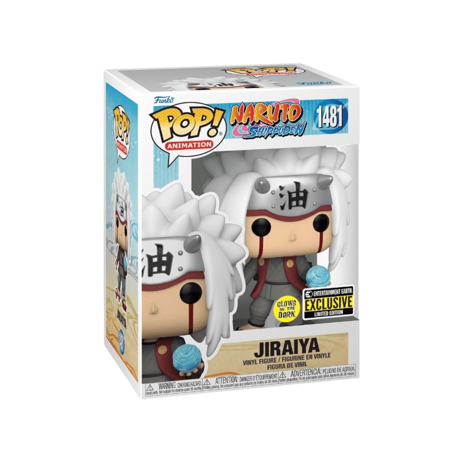 Jiraiya #1481 (Glows in the Dark) Funko Pop! - Naruto Shippuden - Entertainment Earth Exclusive