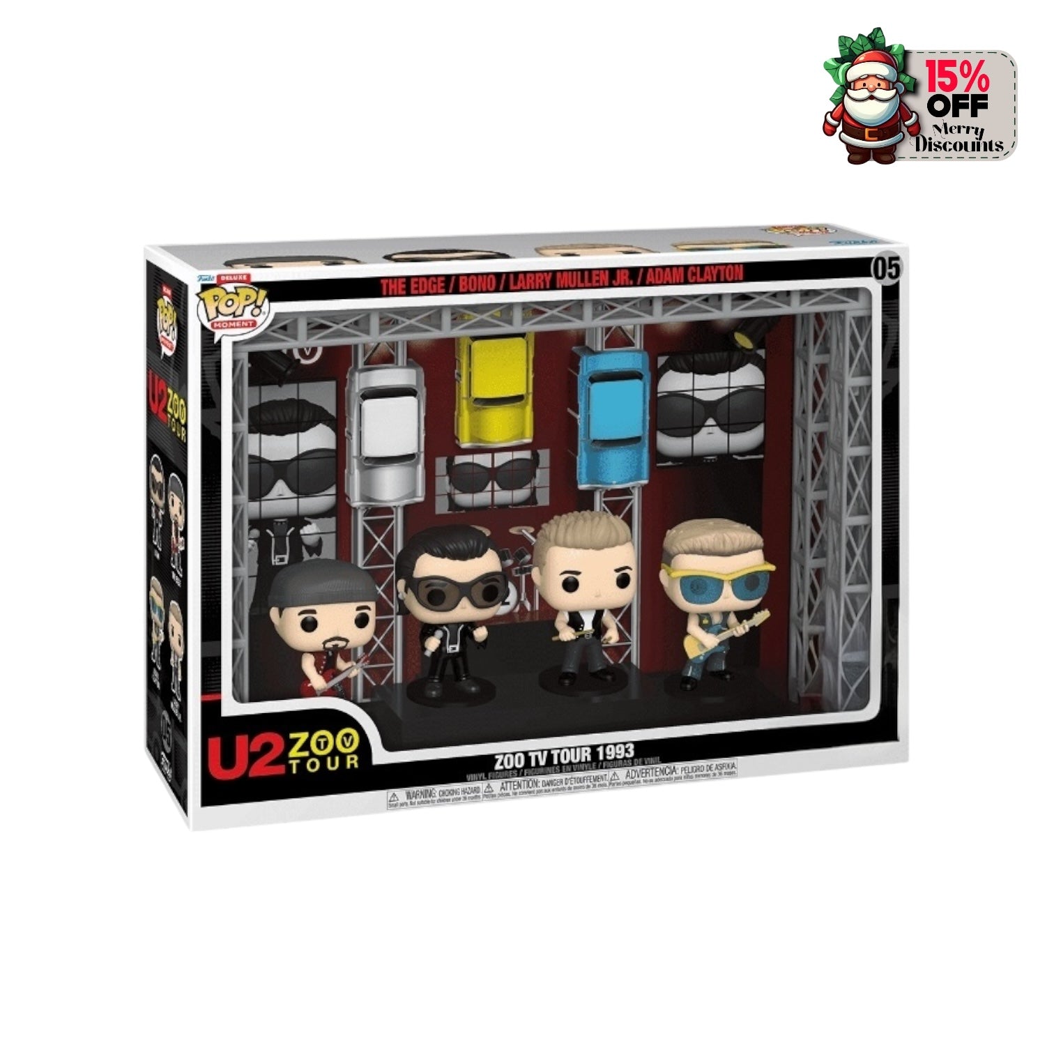 The Edge / Bono / Larry Mullen Jr. / Adam Clayton #05 Funko Moment Pop - U2 Zoo Tour 1993