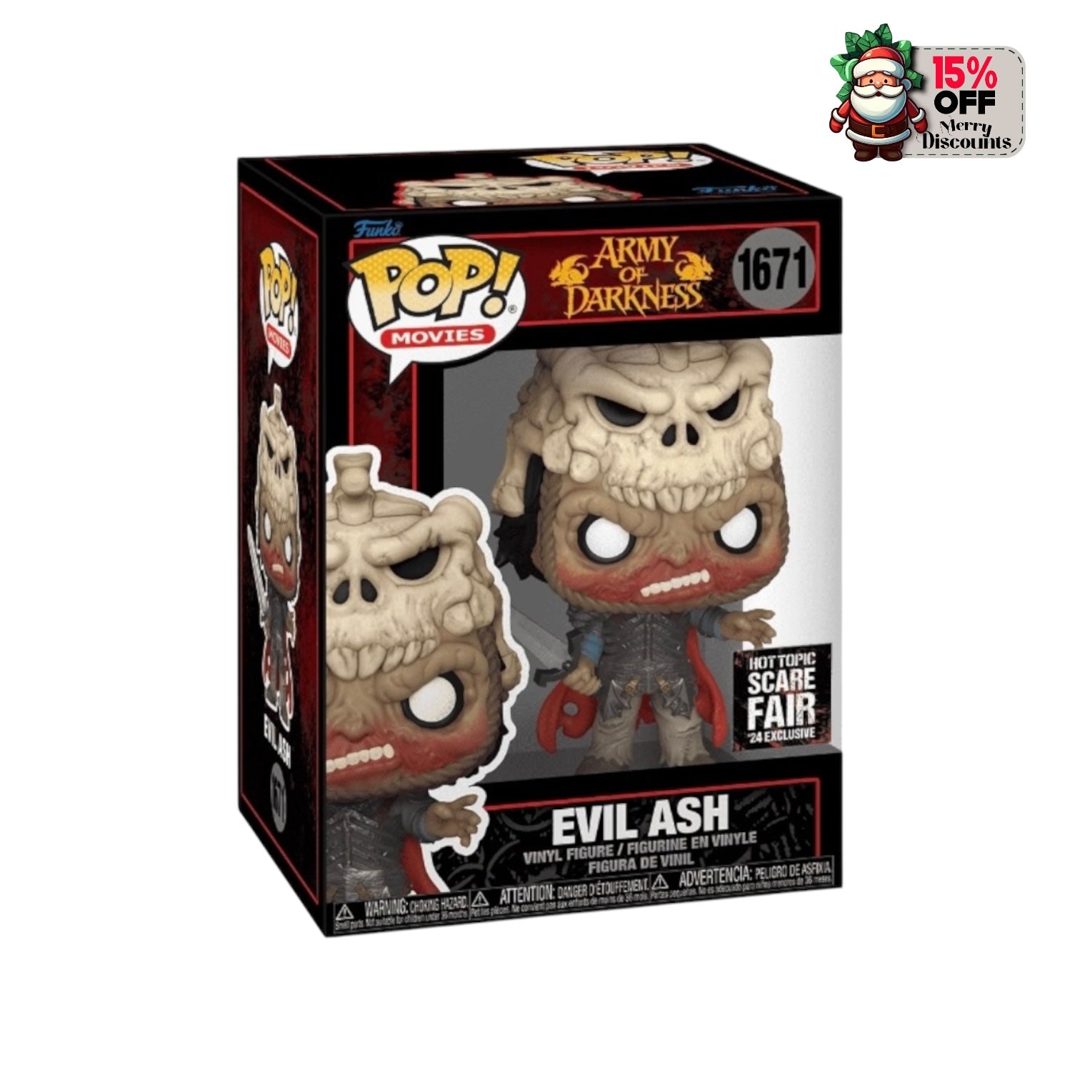 Evil Ash #1671 Funko Pop! - Army of Darkness - Hot Topic Scare Fair 2024 Exclusive