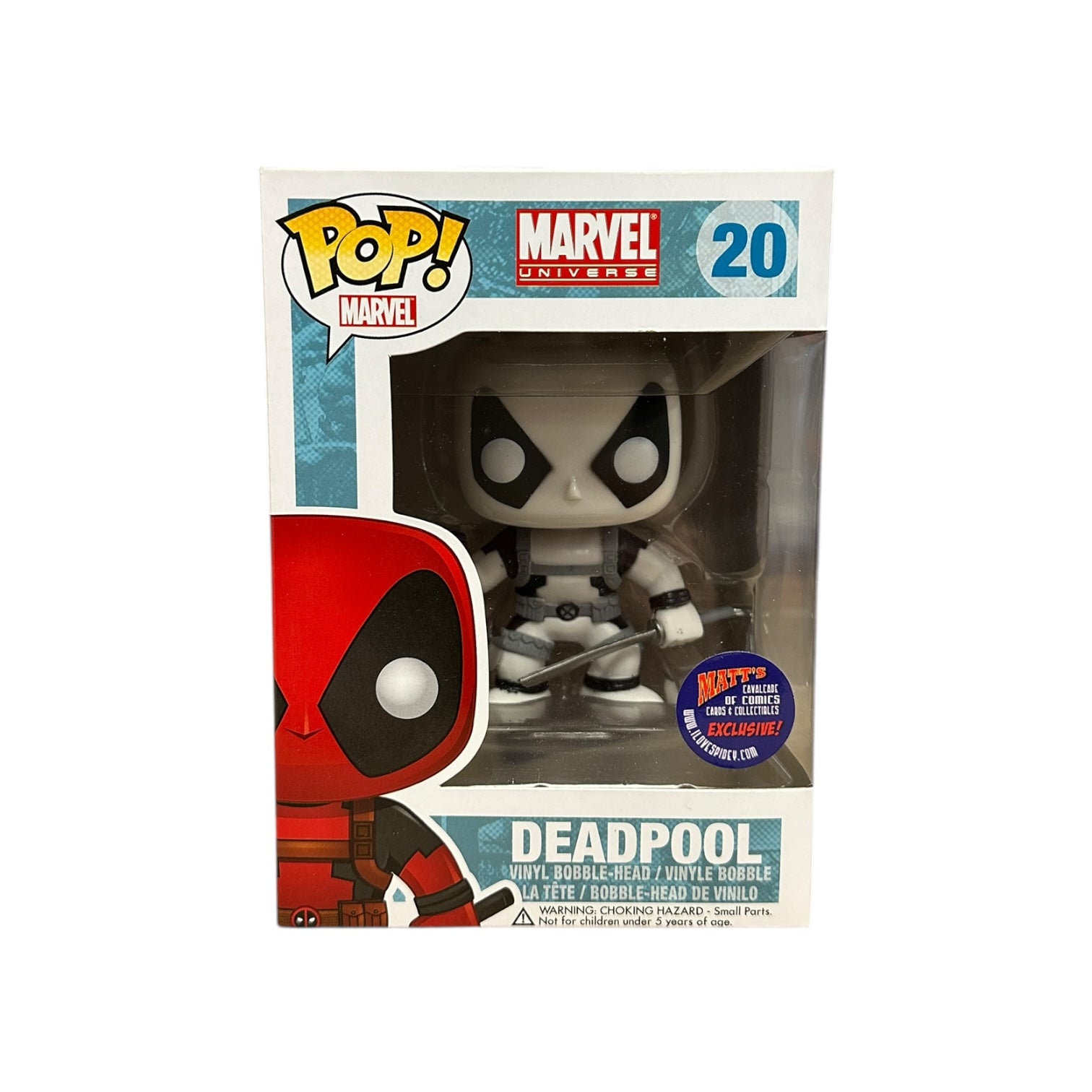 Deadpool #20 (Black & White) Funko Pop! - Marvel Universe - Matt's Cavalcade of Comics, Cards & Collectibles Exclusive - Condition 9/10