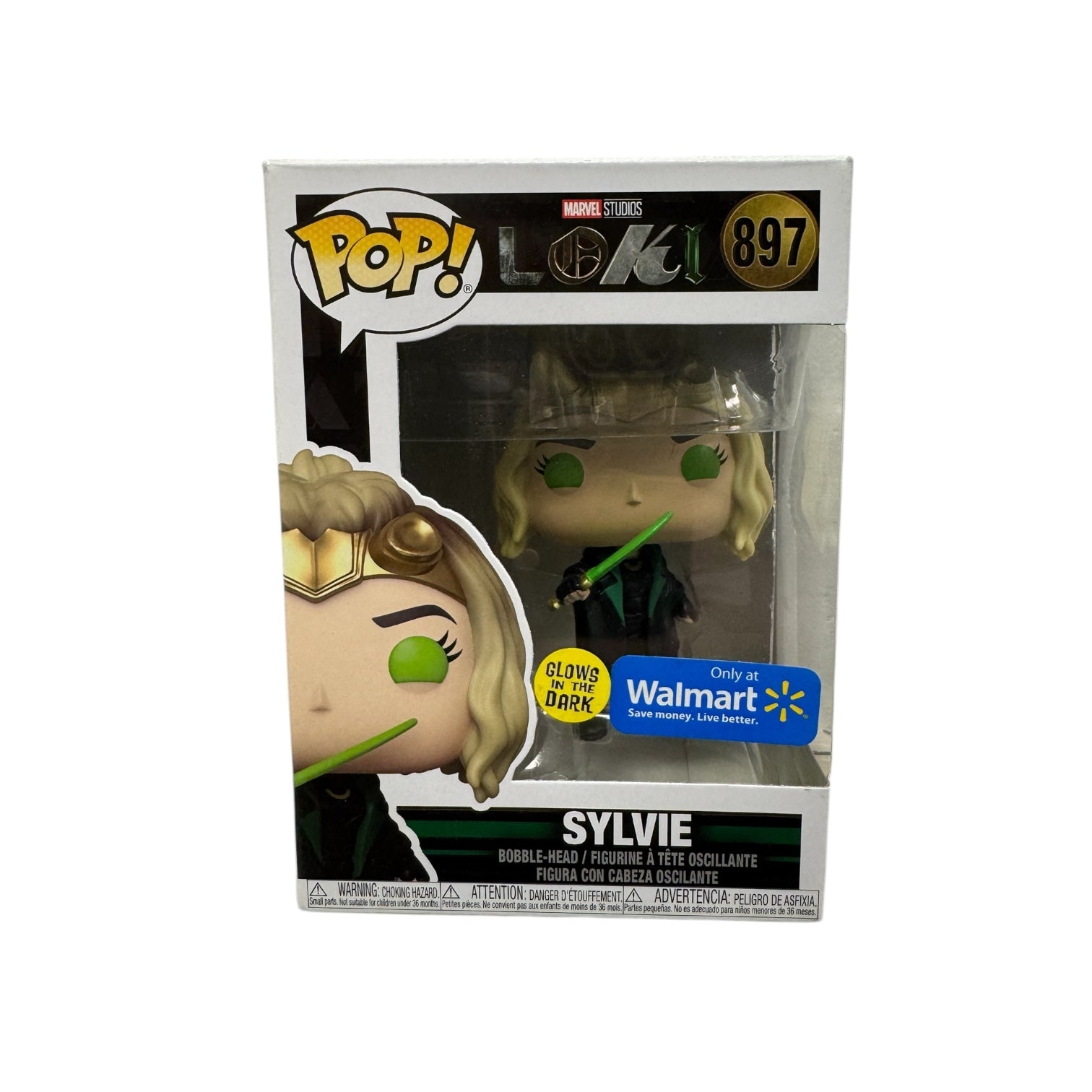 Sylvie #897 Funko Pop! Marvel Studios Loki - Walmart Exclusive - GITD