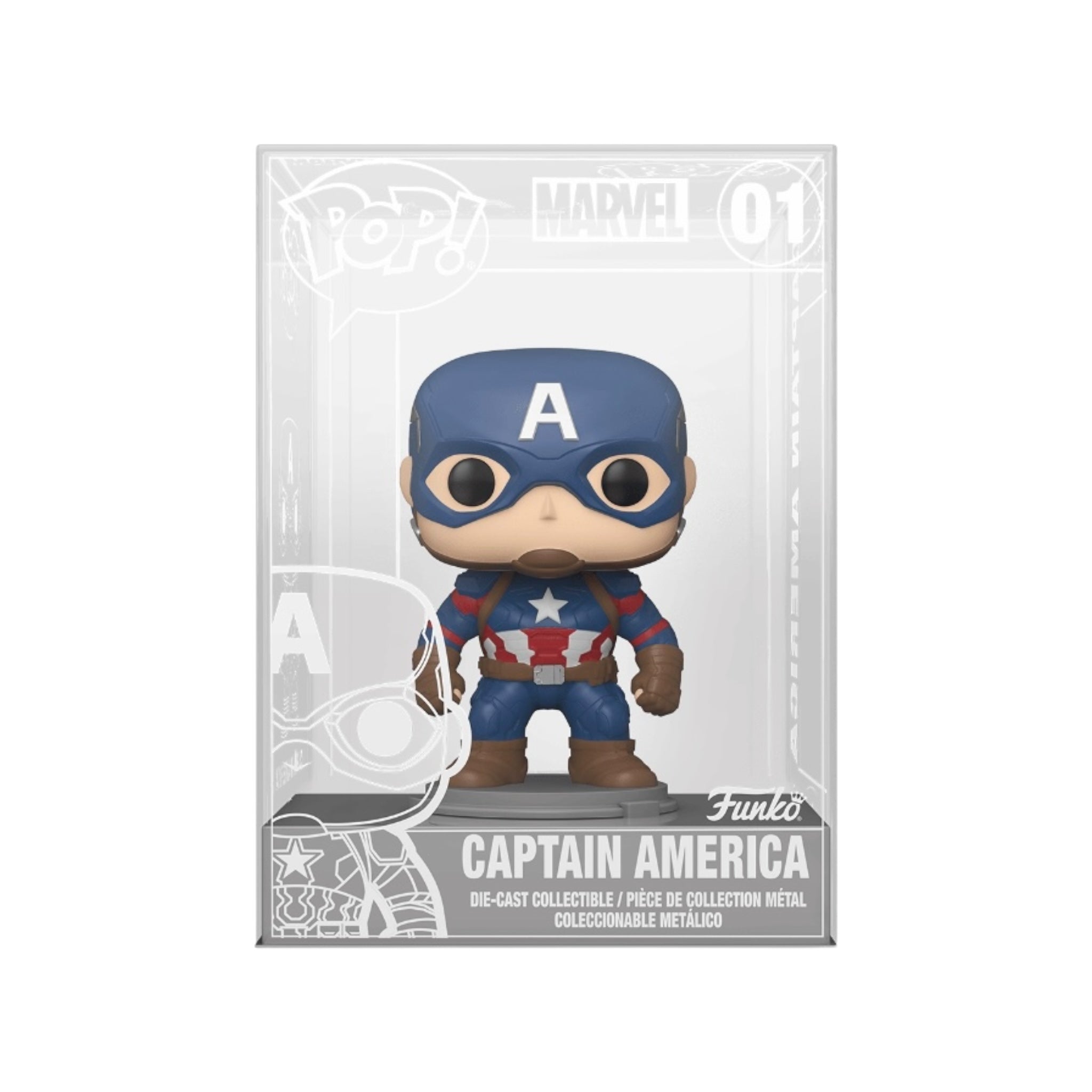 Funko Pop! 2024 Marvel Die Cast Captain America Shared Exclusive