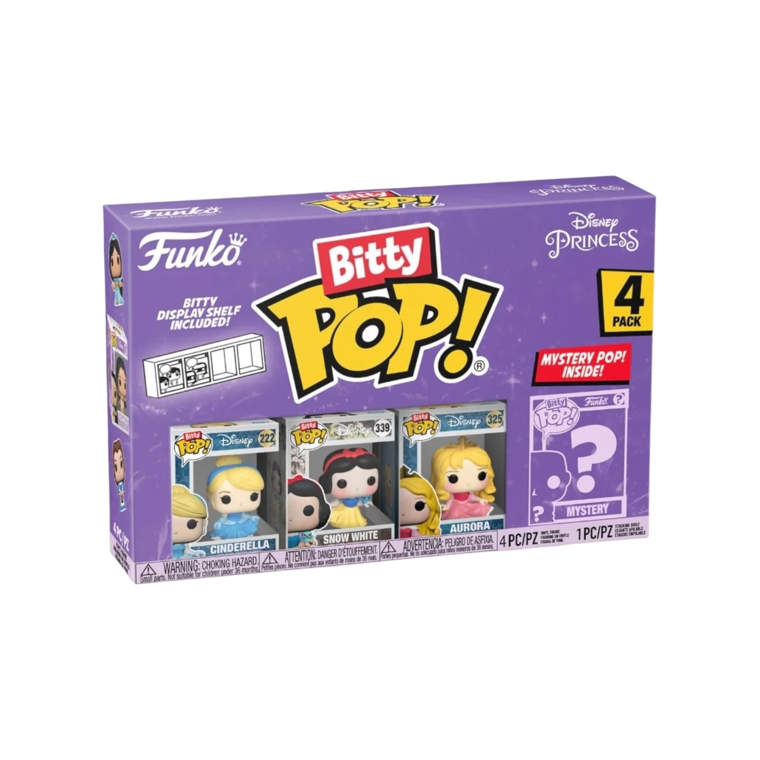 Cinderella 4 Pack Bitty Funko POP! - Disney Princesses - Chance Of Chase