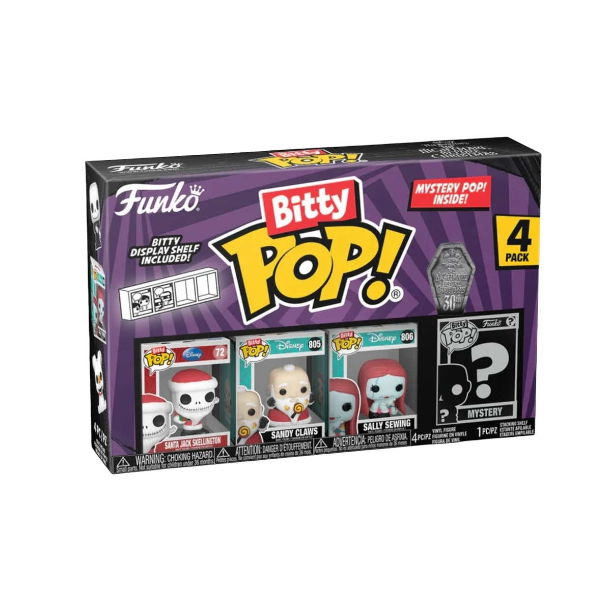 Santa Jack Skellington 4 pack Bitty POP! - The Nightmare before Christmas - Chance of Chase