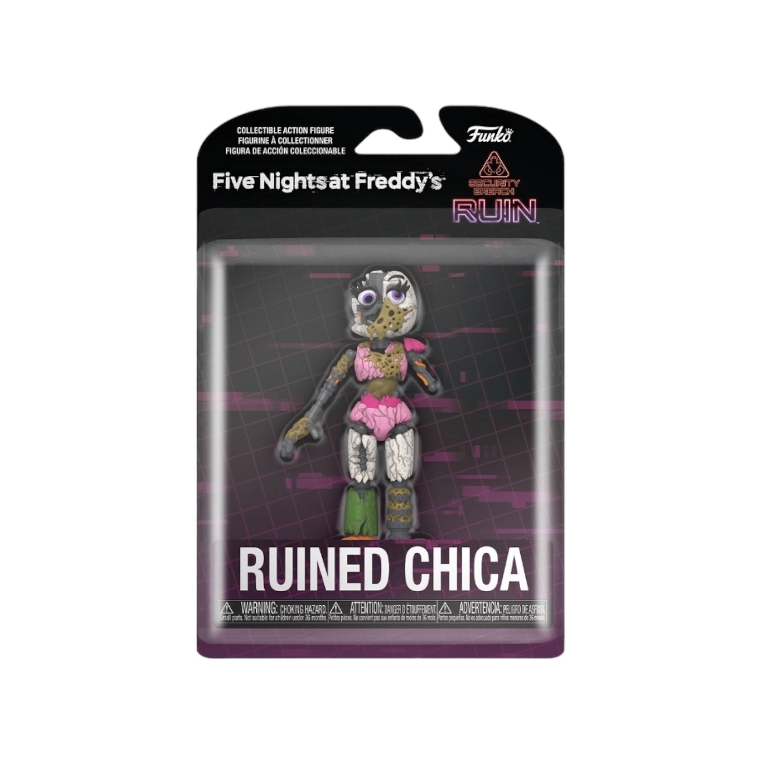 Ruined Chica Funko Action Figure - Security Breach:Ruin - Five Nights at Freddy's