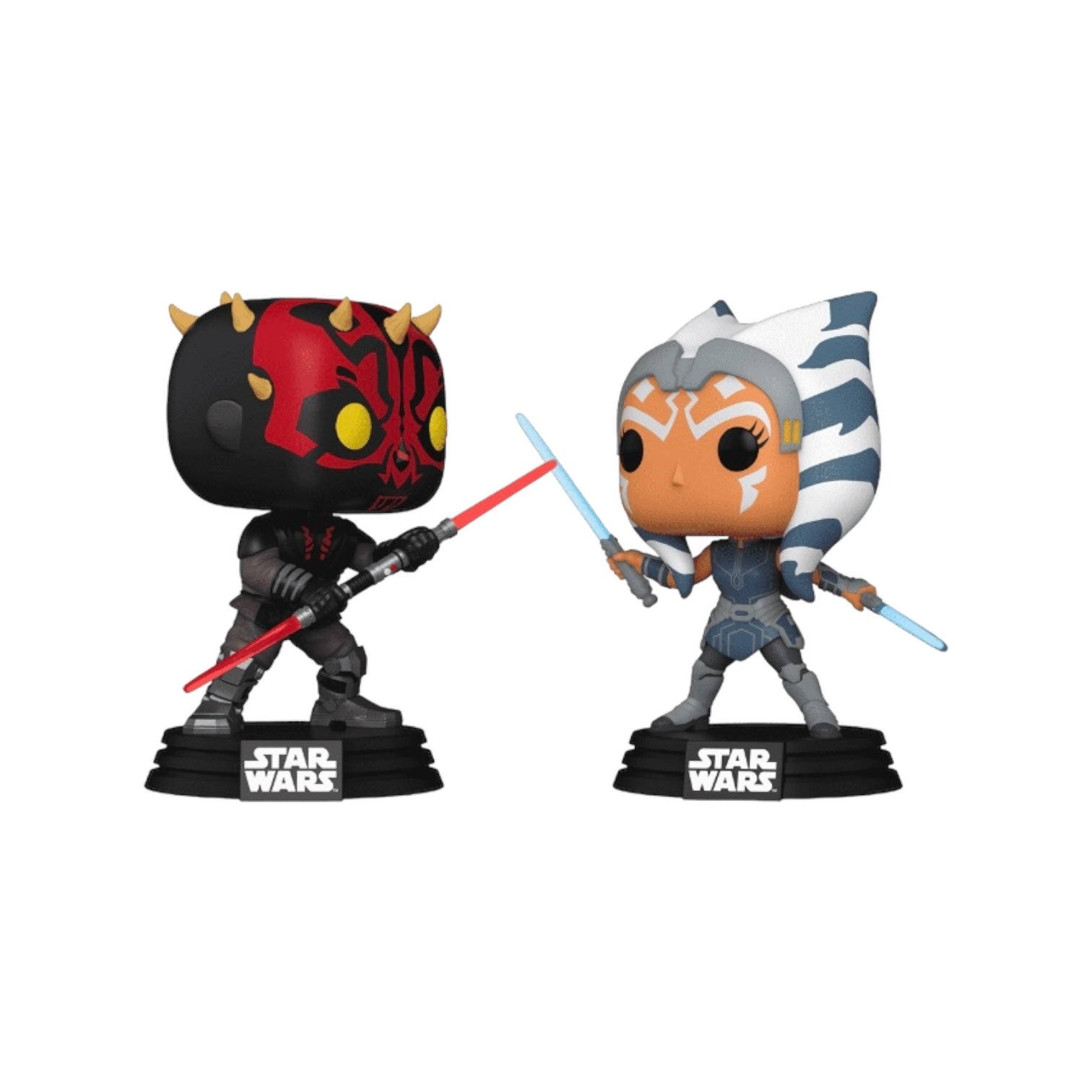 Darth Maul Vs. Ahsoka 2 Pack Funko Pop! - Star Wars: The Clone Wars - GameStop Exclusive