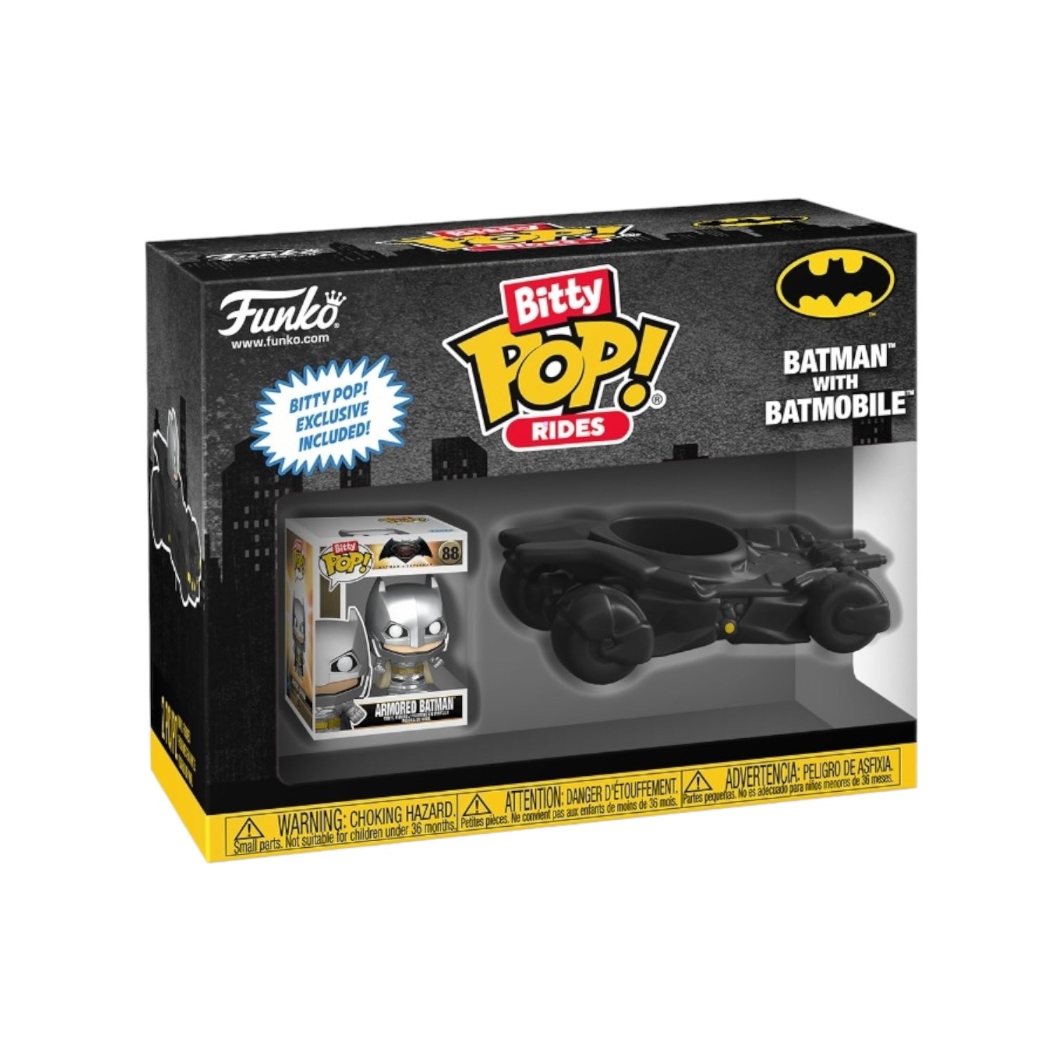 Batman and Batmobile Funko Bitty Rides Pop! - Batman