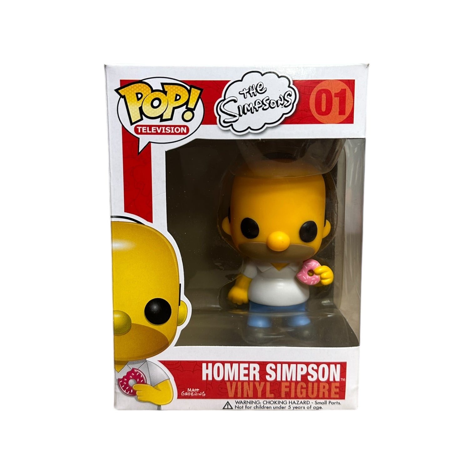 The Simpsons Original Funko Pop Set! - Homer #01, Marge #02, Bart #03, Krusty The Clown #04 - 2011 Pop! - Condition 8-8.5/10