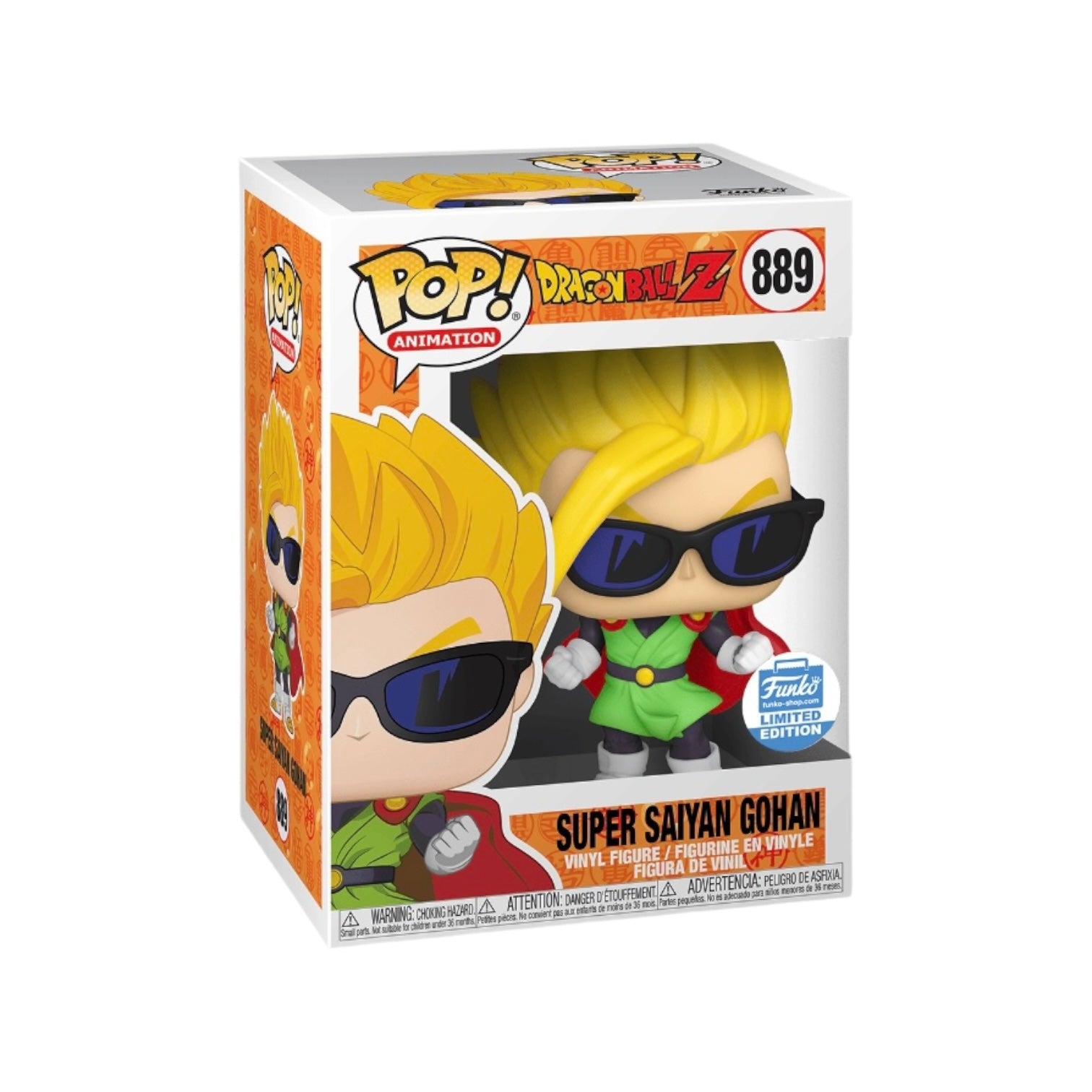 Super Saiyan Gohan #889 (w/ Sunglasses) Funko Pop! - Dragon Ball Z - Funko Shop Exclusive