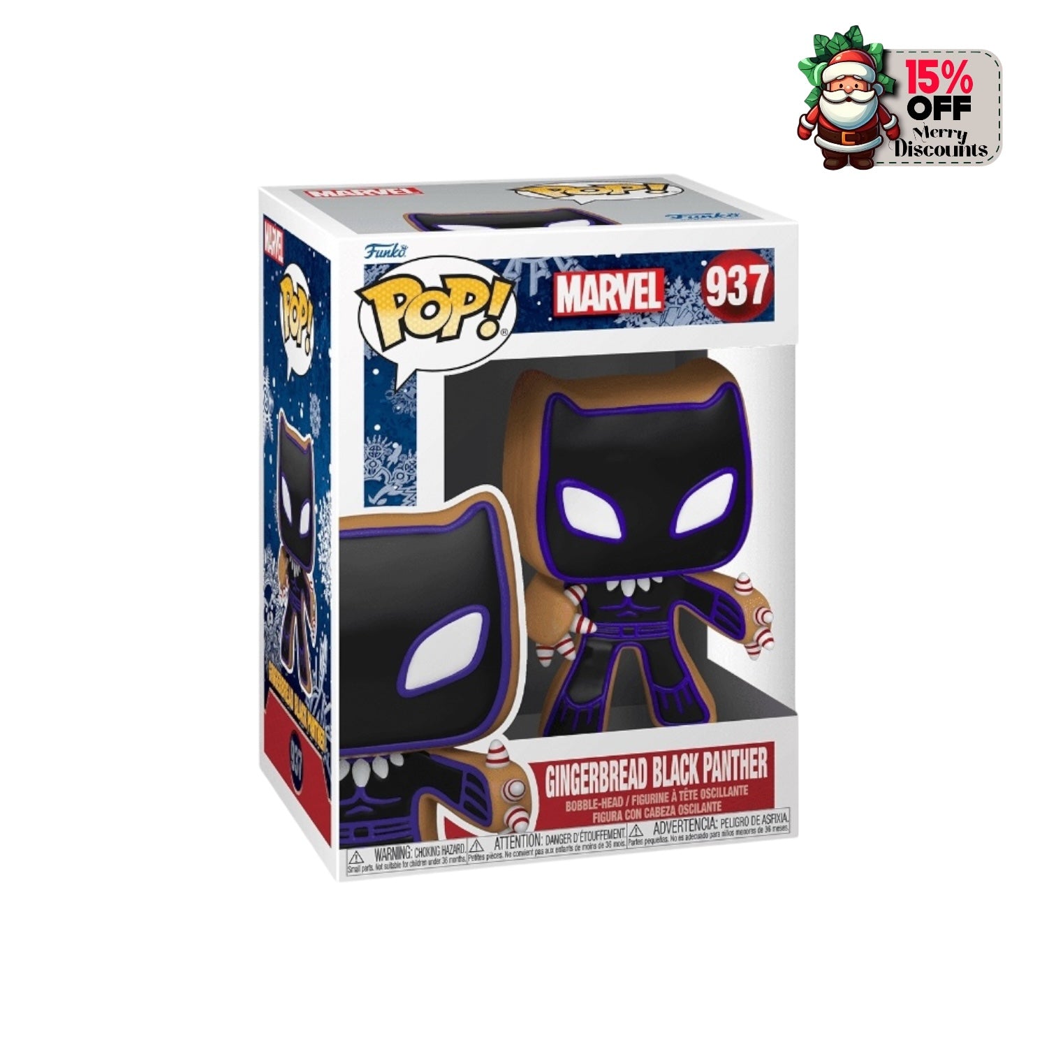 Gingerbread Black Panther #937 Funko Pop! - Marvel