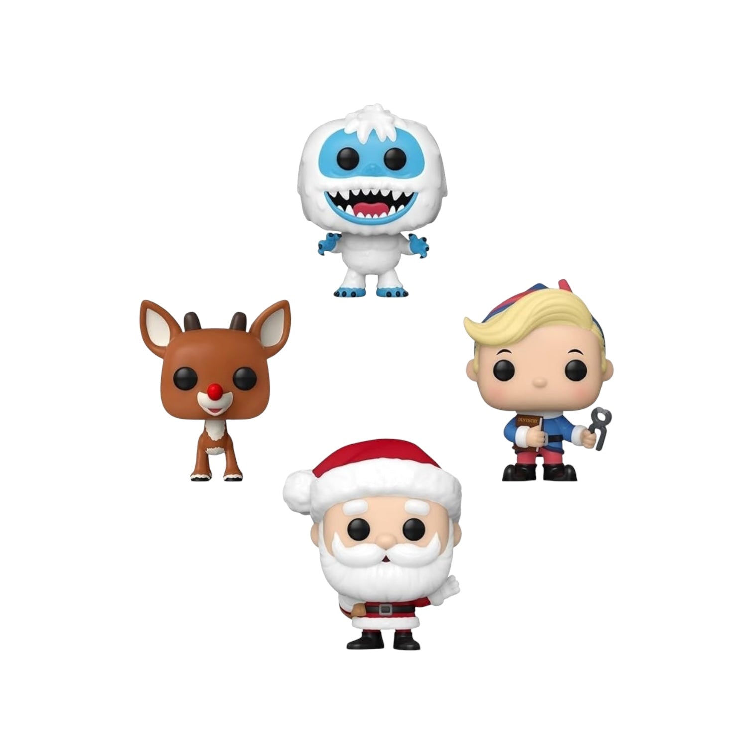 Rudolph the Red-Nosed Reindeer Funko Pocket Pop- Happy Holidays 4 Pack