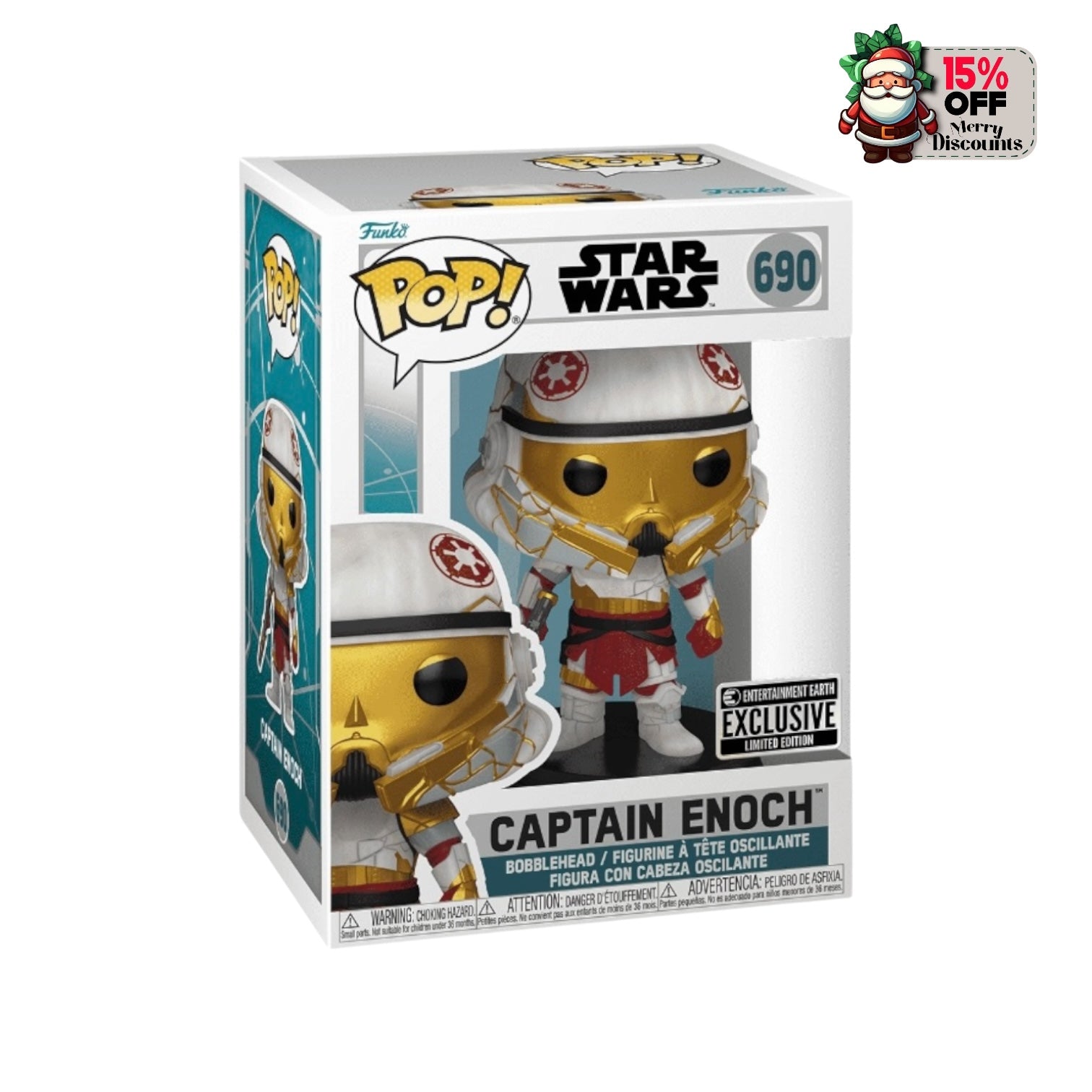 Captain Enoch #690 Funko Pop! - Star Wars: Ahsoka - Entertainment Earth Exclusive