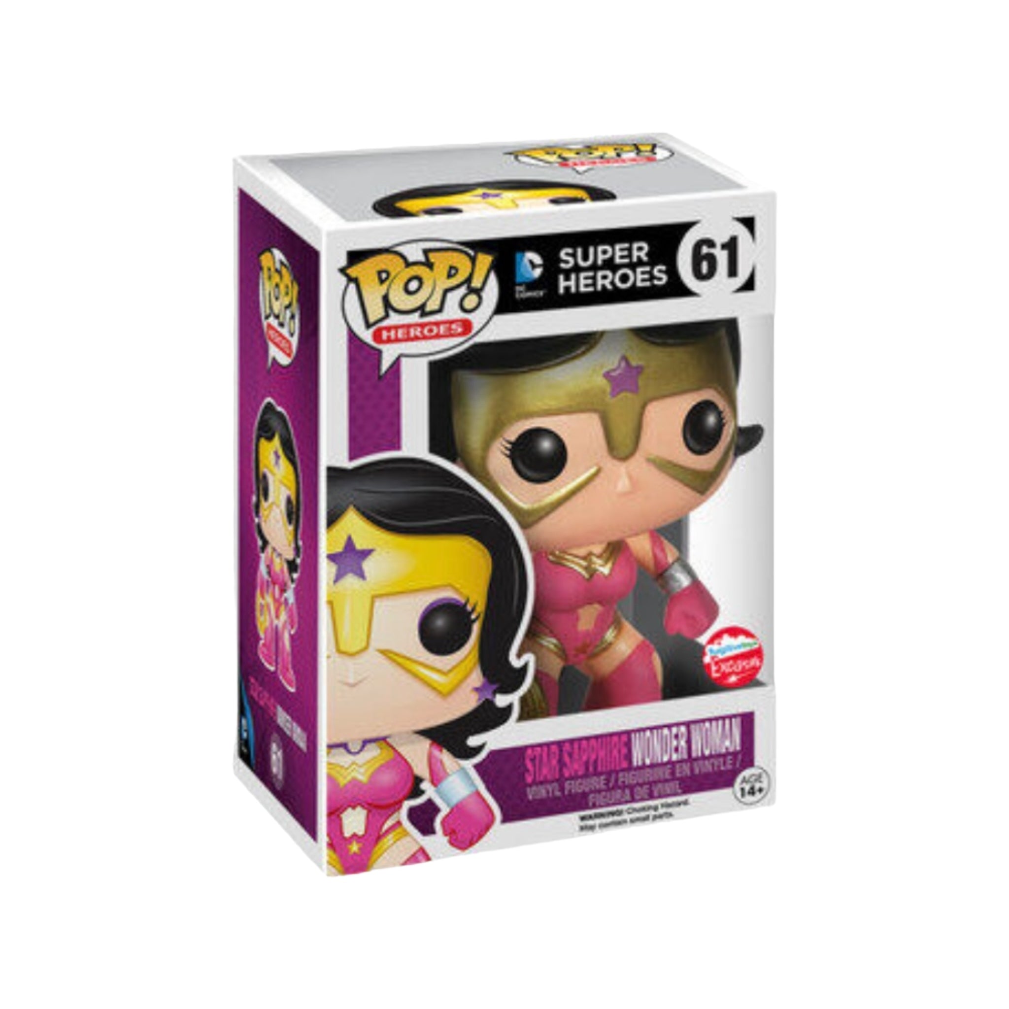 Star Sapphire Wonder Woman #61 Funko Pop! - DC Super Heroes - Fugitive Toys Exclusive - Condition 8.75/10