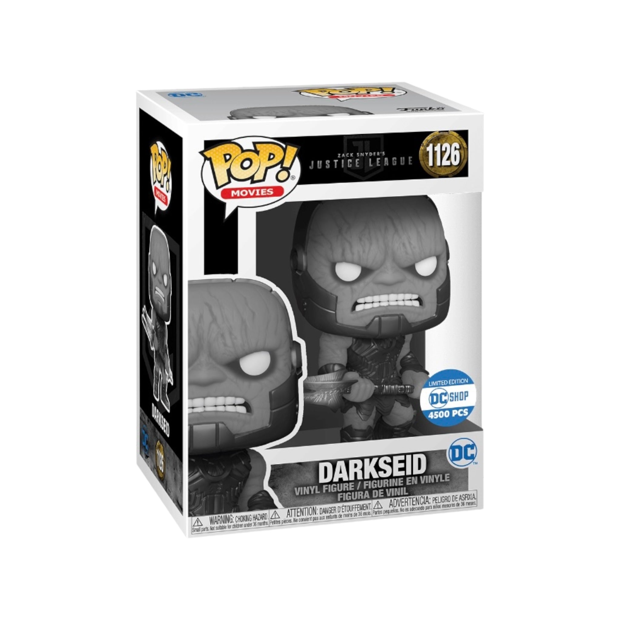 Darkseid #1126 (Black and White Metallic) Funko Pop! - Zack Snyder’s Justice League - DC Shop Exclusive LE4500 Pcs